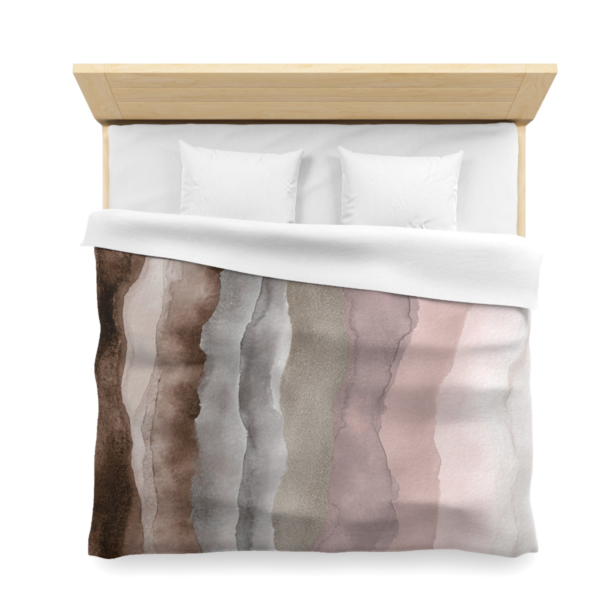 Ombre Duvet, Pillow Cover | Pink Brown Bedroom Decor