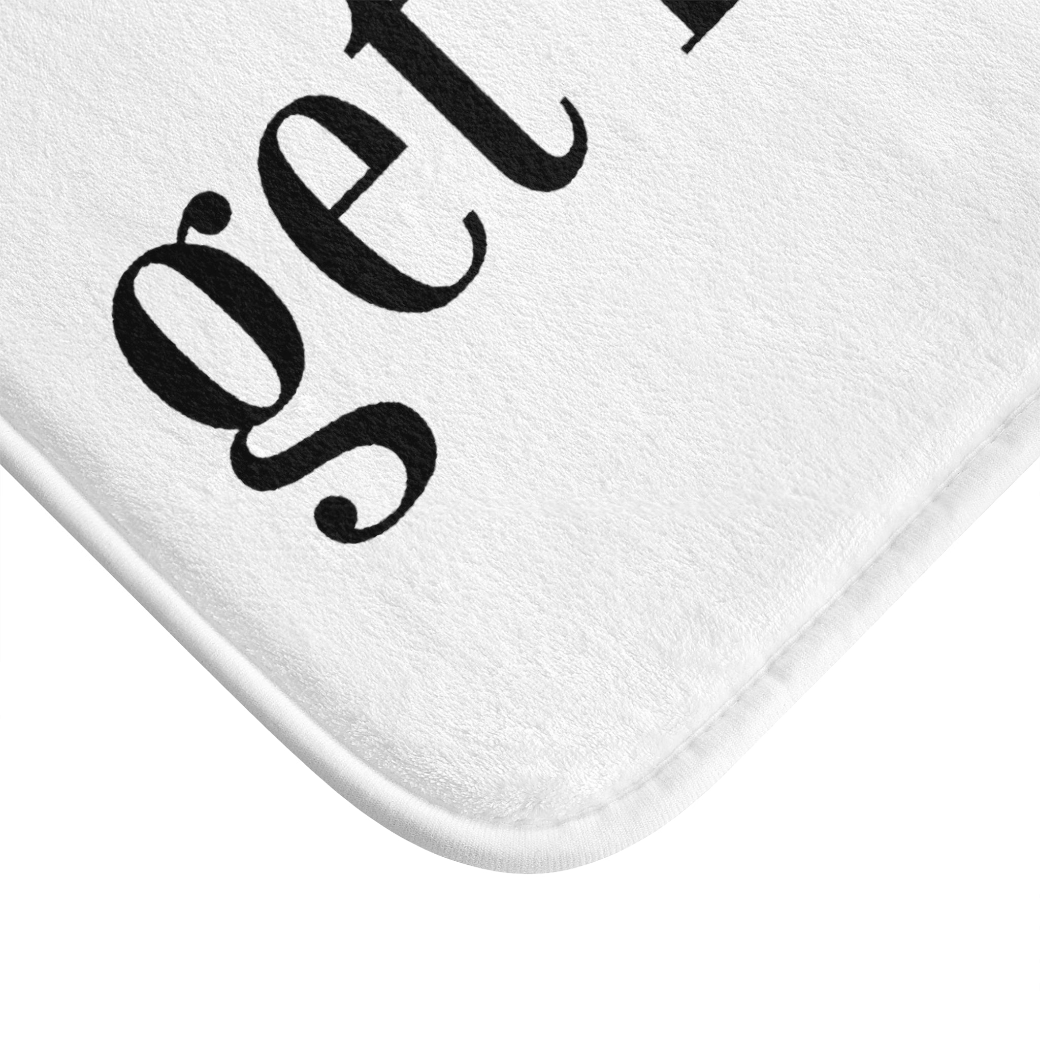 Get Naked Bath Mat | White Black