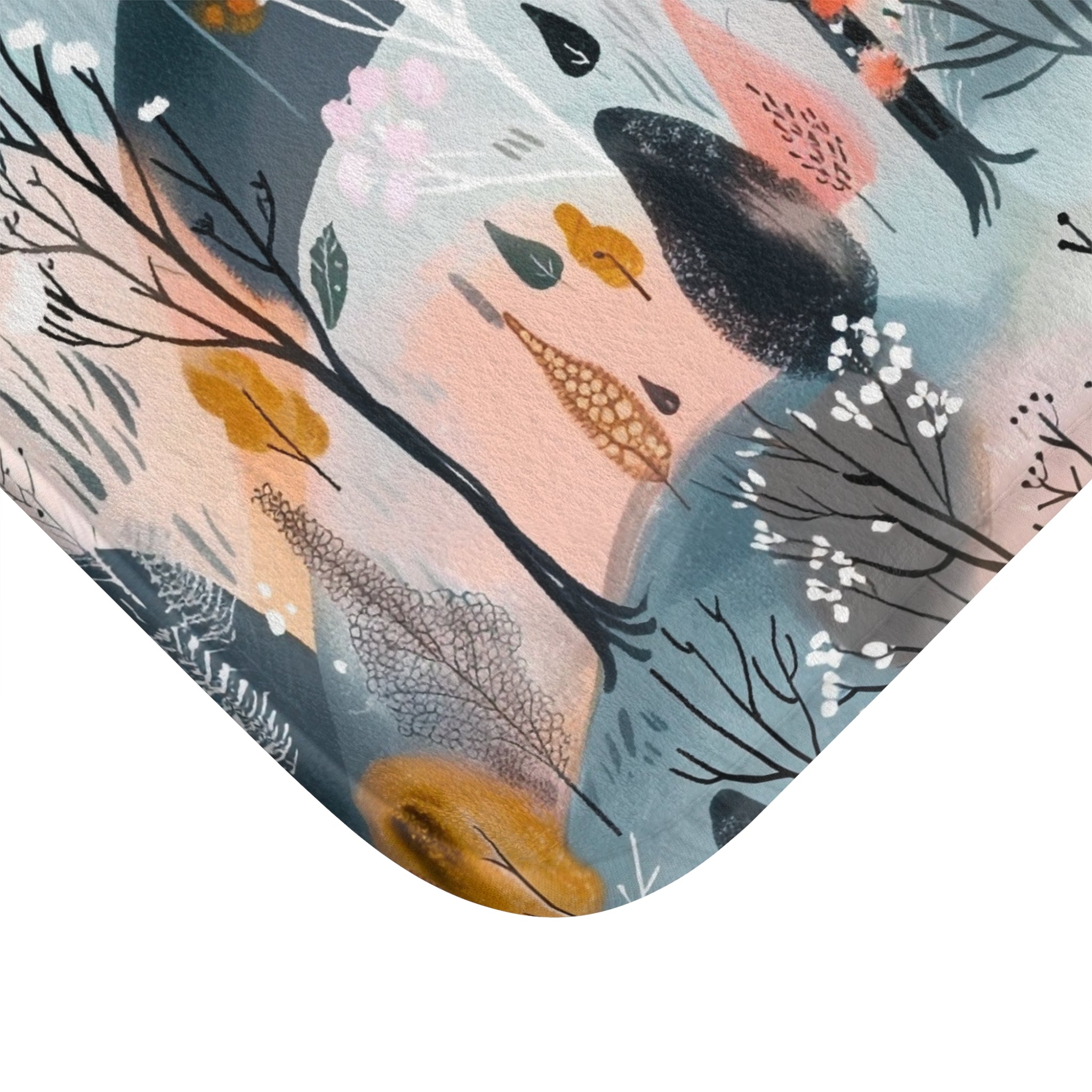 Colorful Bath, Kitchen Mat | Abstract Forest