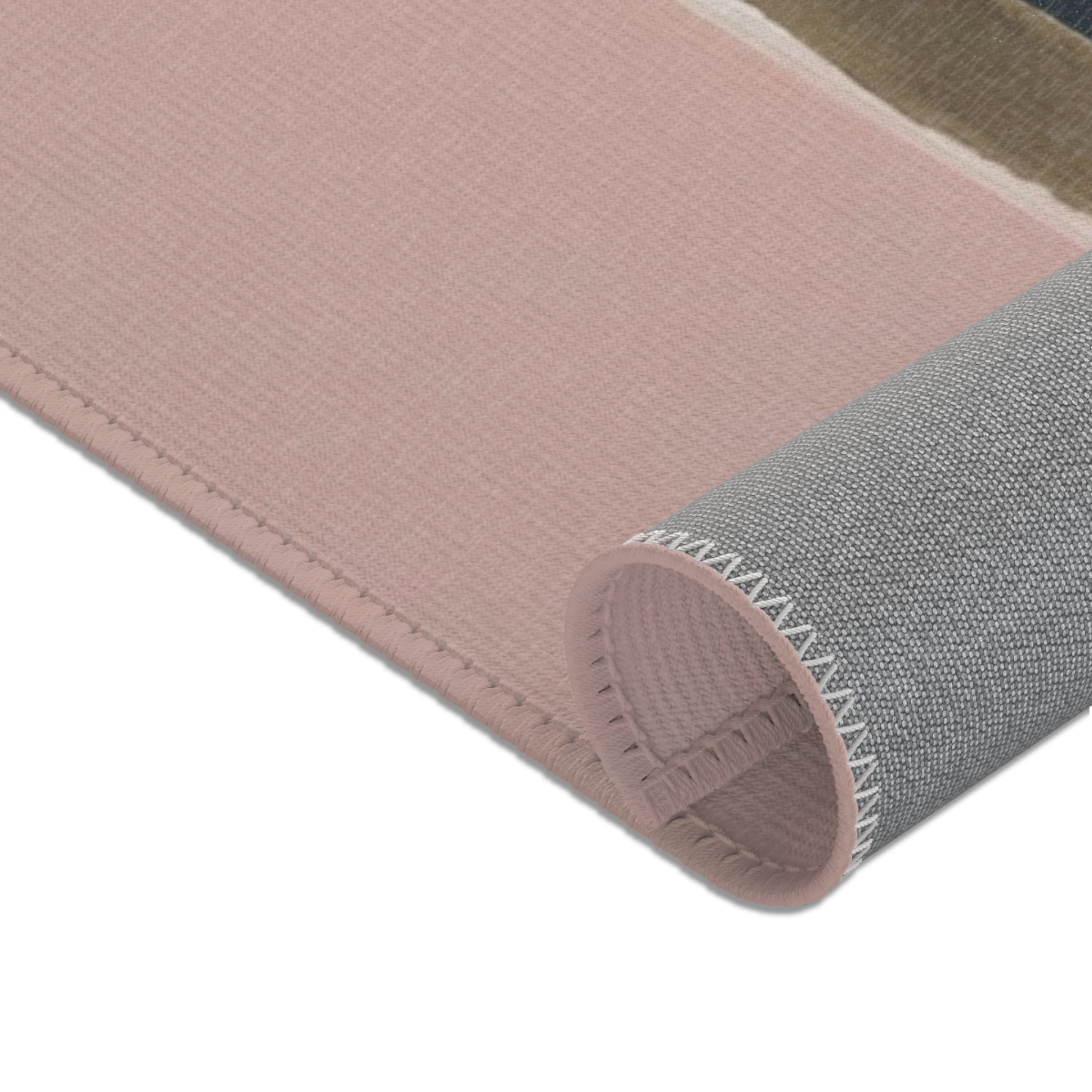 Abstract Large Area Rug | Modern Rug, Muted Sage Green, Pink, Dark Grey