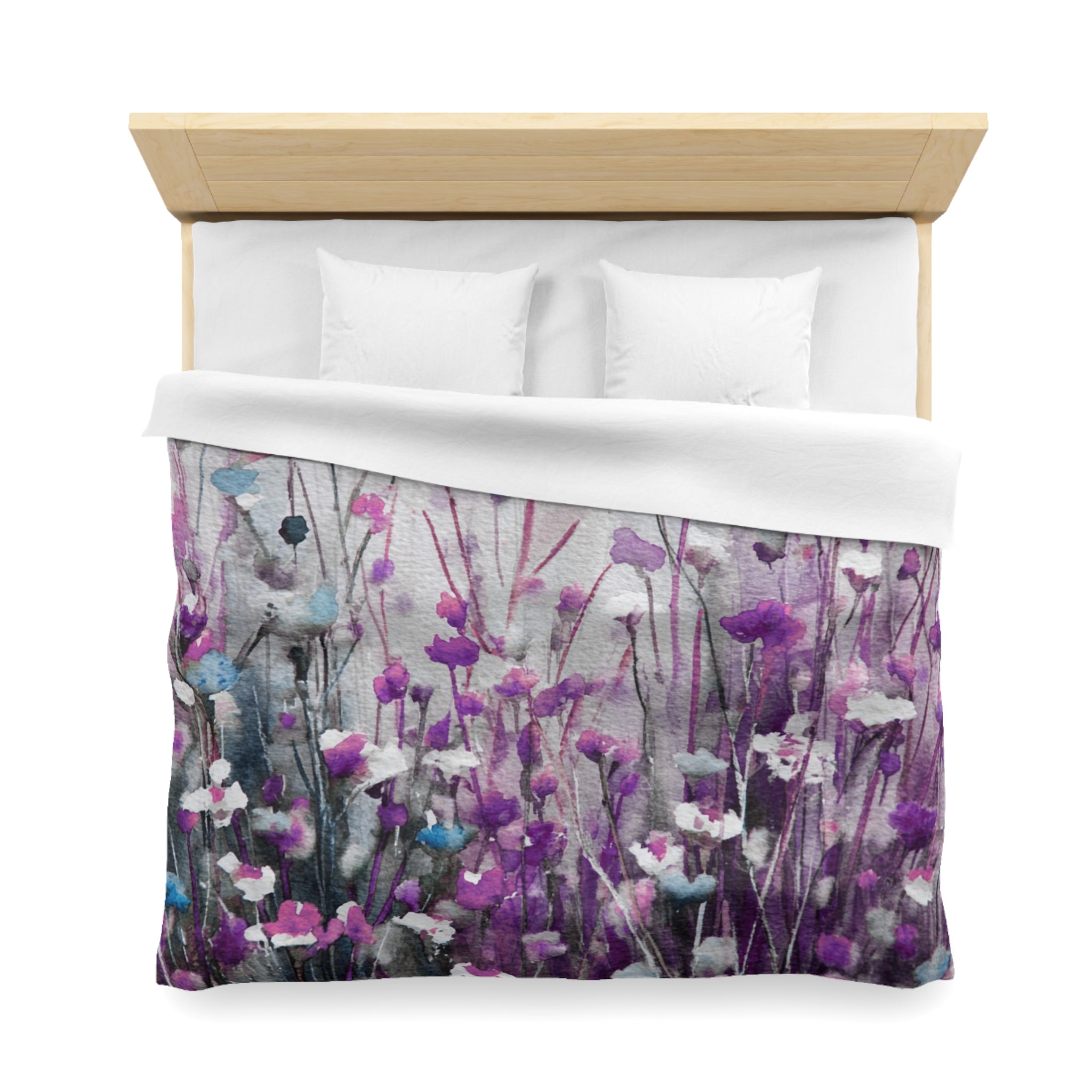 Floral Duvet, Pillow Cover | Purple Bedroom Decor