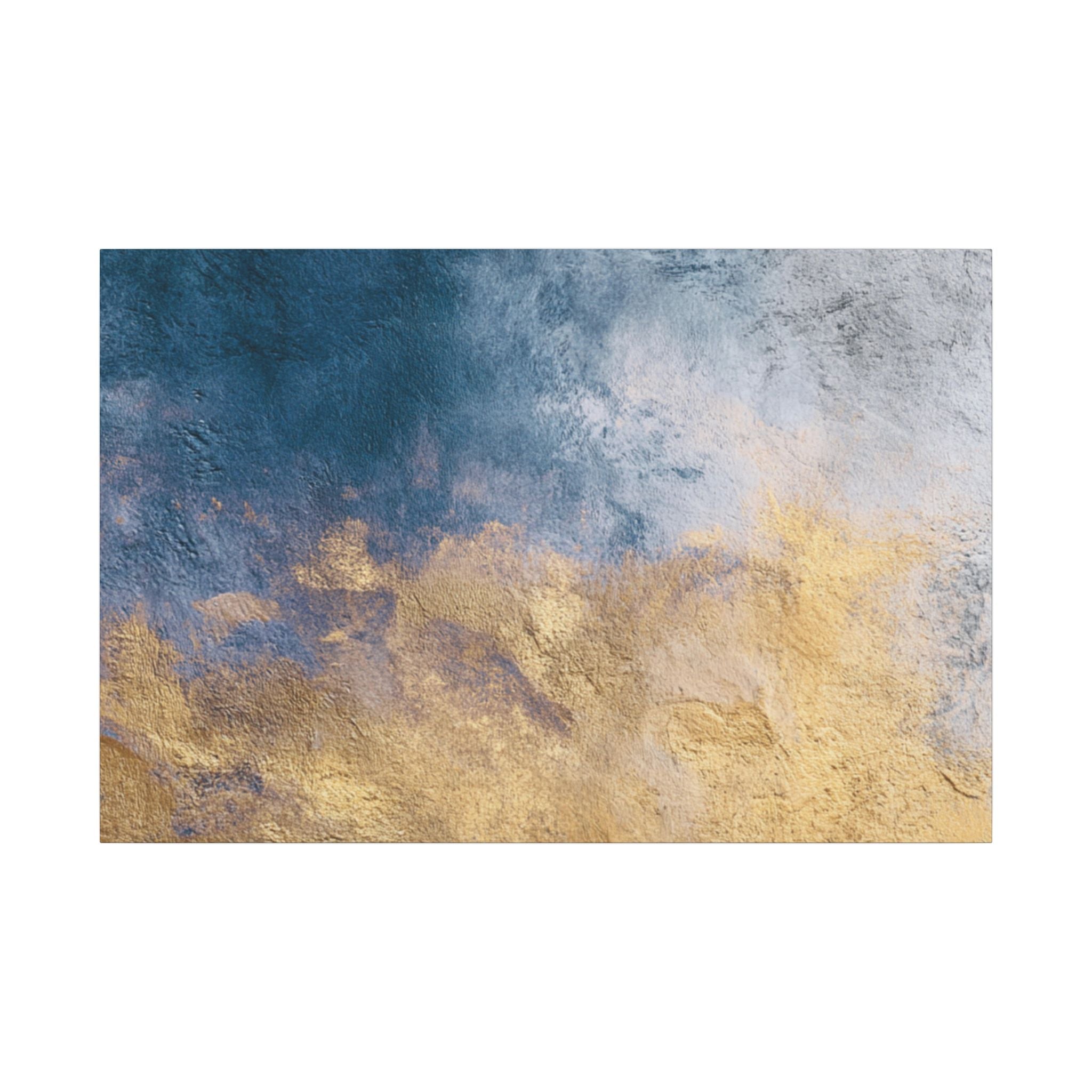 Abstract Neutral Wall Art Print | Boho Earthy Home Decor | Blue, Muted Gold Modern Organic Art