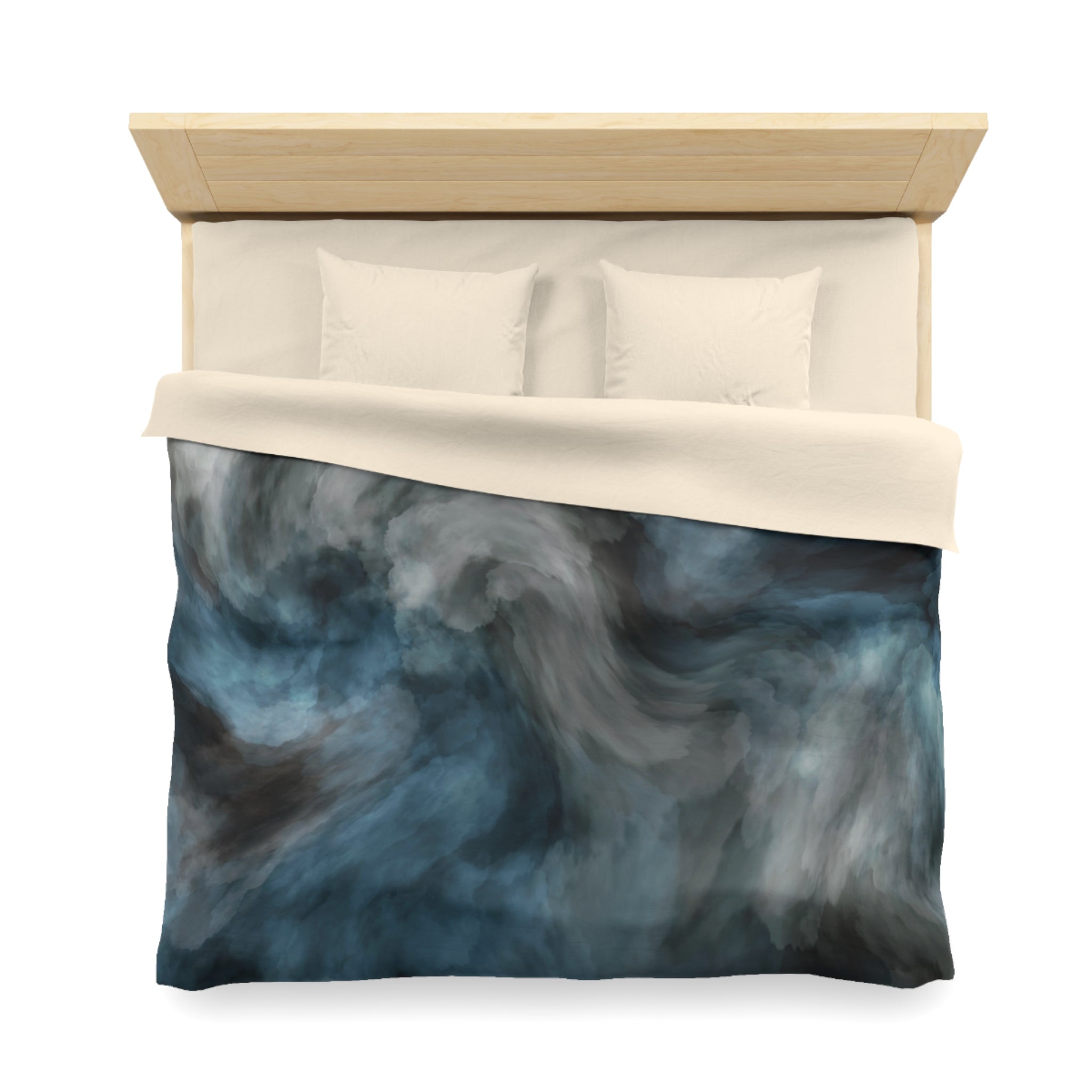 Abstract Duvet, Pillow Cover | Blue Grey Bedroom Decor