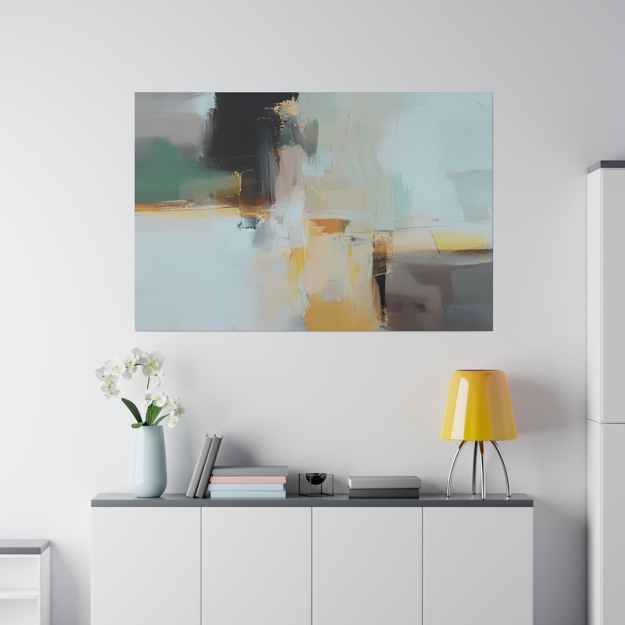 Canvas Wall Art | Pale Blue Grey Wall Artwork