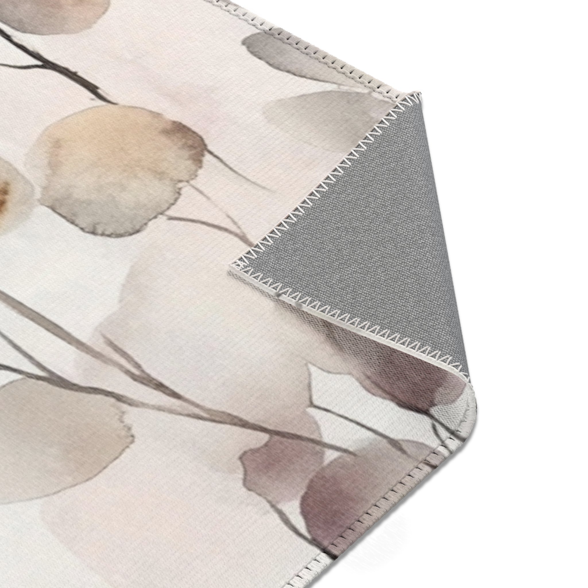 Floral Leaves Large Area Rug | Modern Watercolor Rug