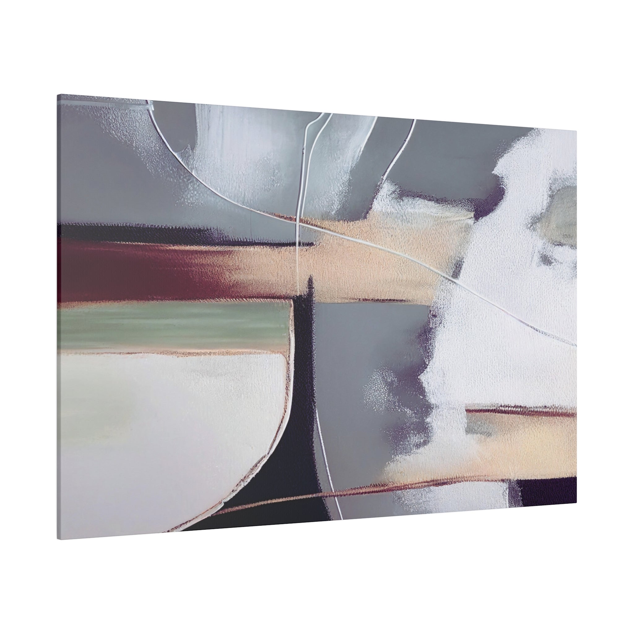 Canvas Wall Art | Earthy Beige Grey Wall Artwork