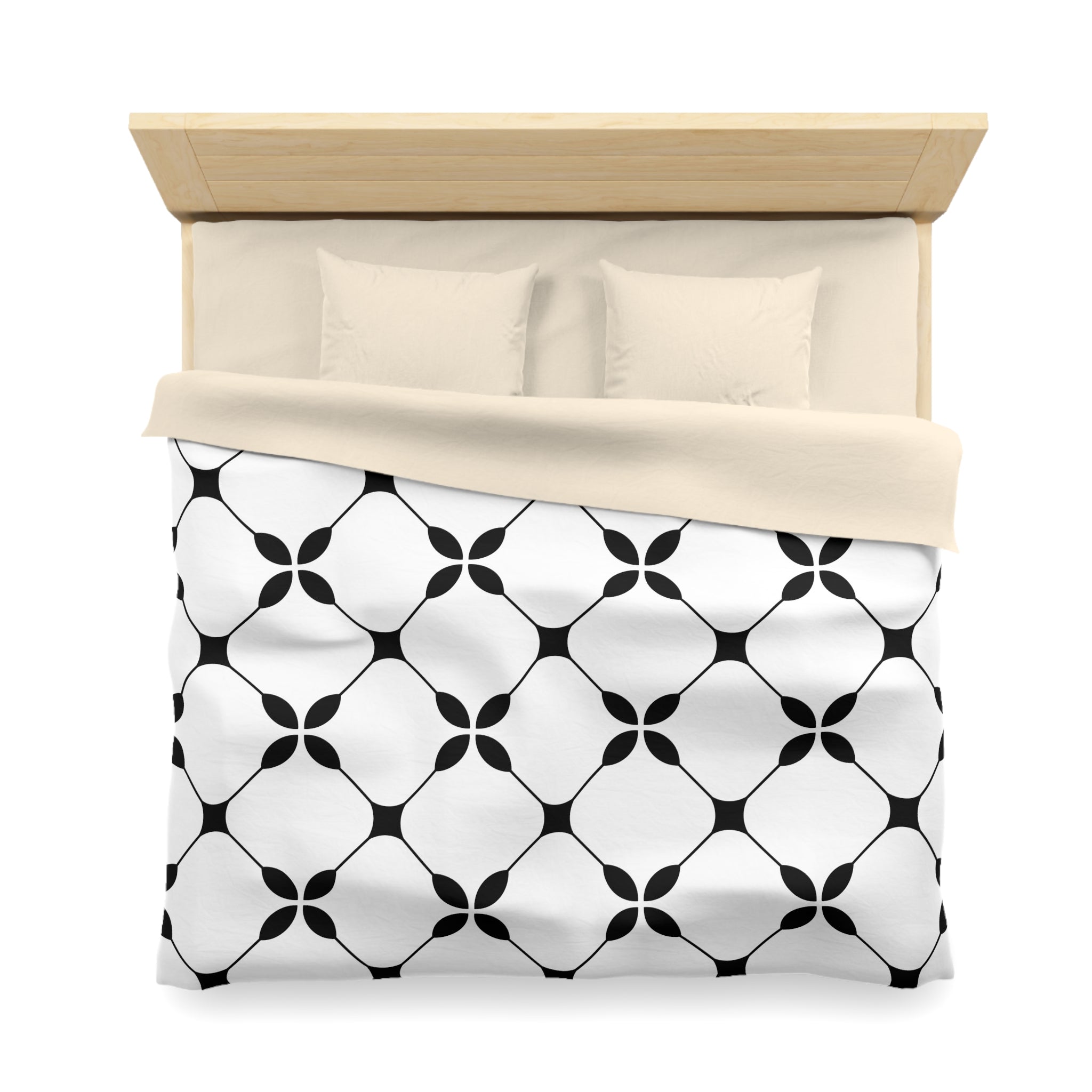 Art Deco Duvet Cover | Black and White Bedding Decor | Bedroom Decor