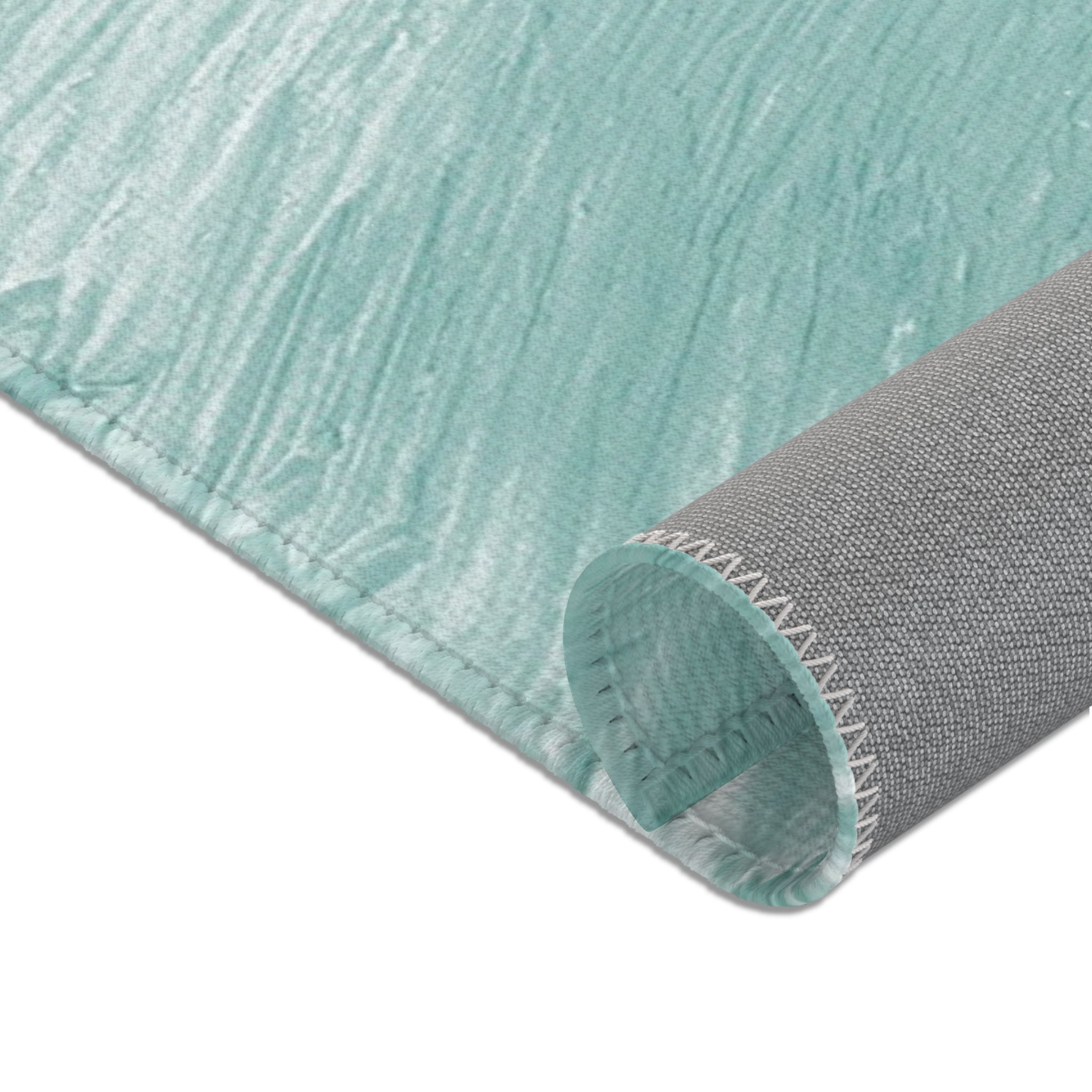 Abstract Area Rug | Mint Green Paint