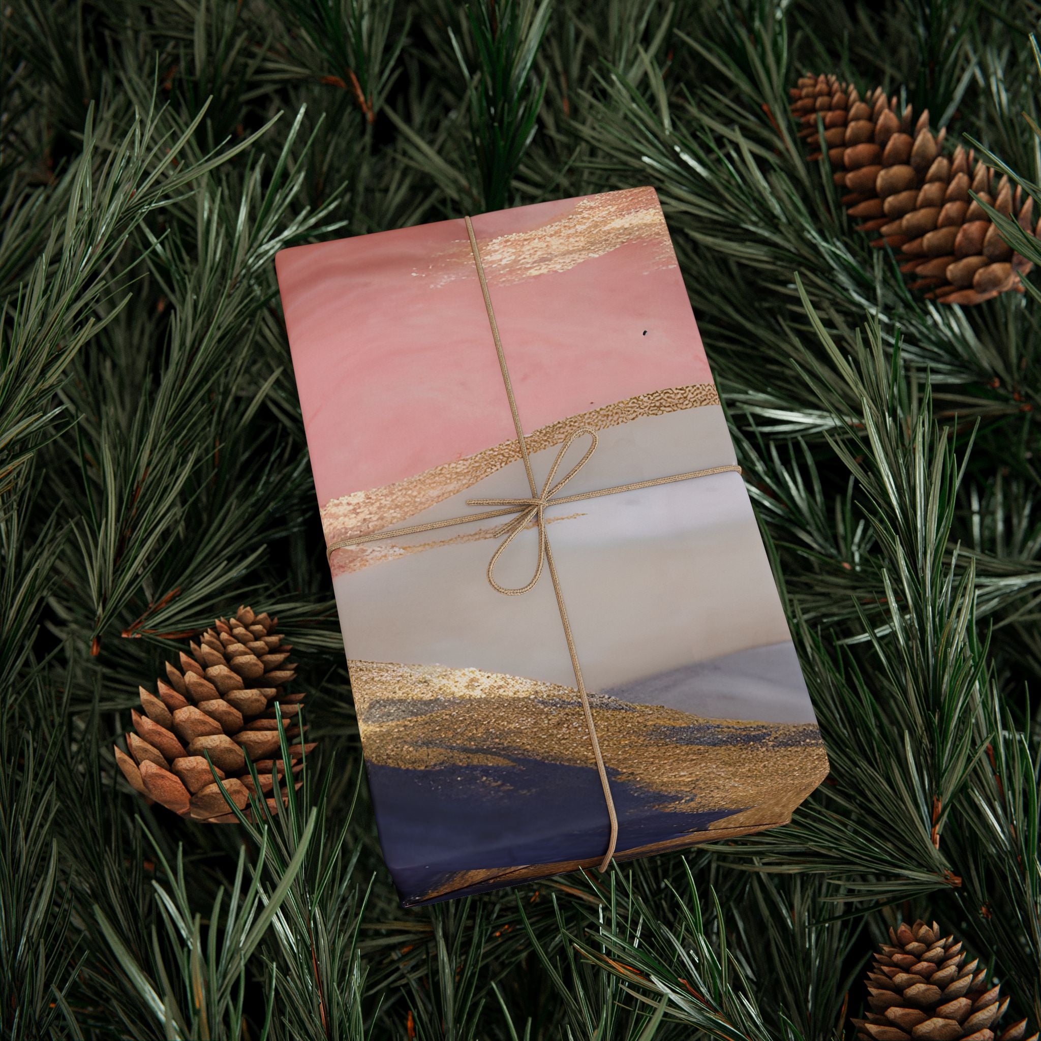 Abstract Wrapping Papers, Pink Blue Gift Wrapping for the Holidays, Birthdays, and any other occasions,