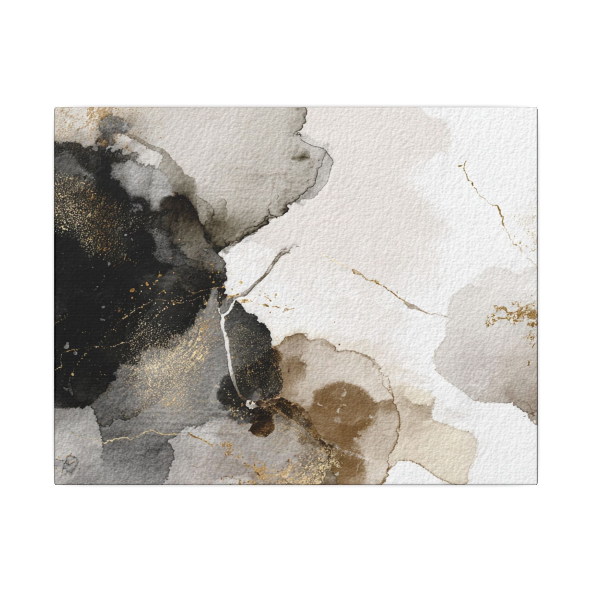 Abstract Neutral Wall Art Print | Boho Earthy Home Decor | Blue, Muted Gold Modern Organic Art
