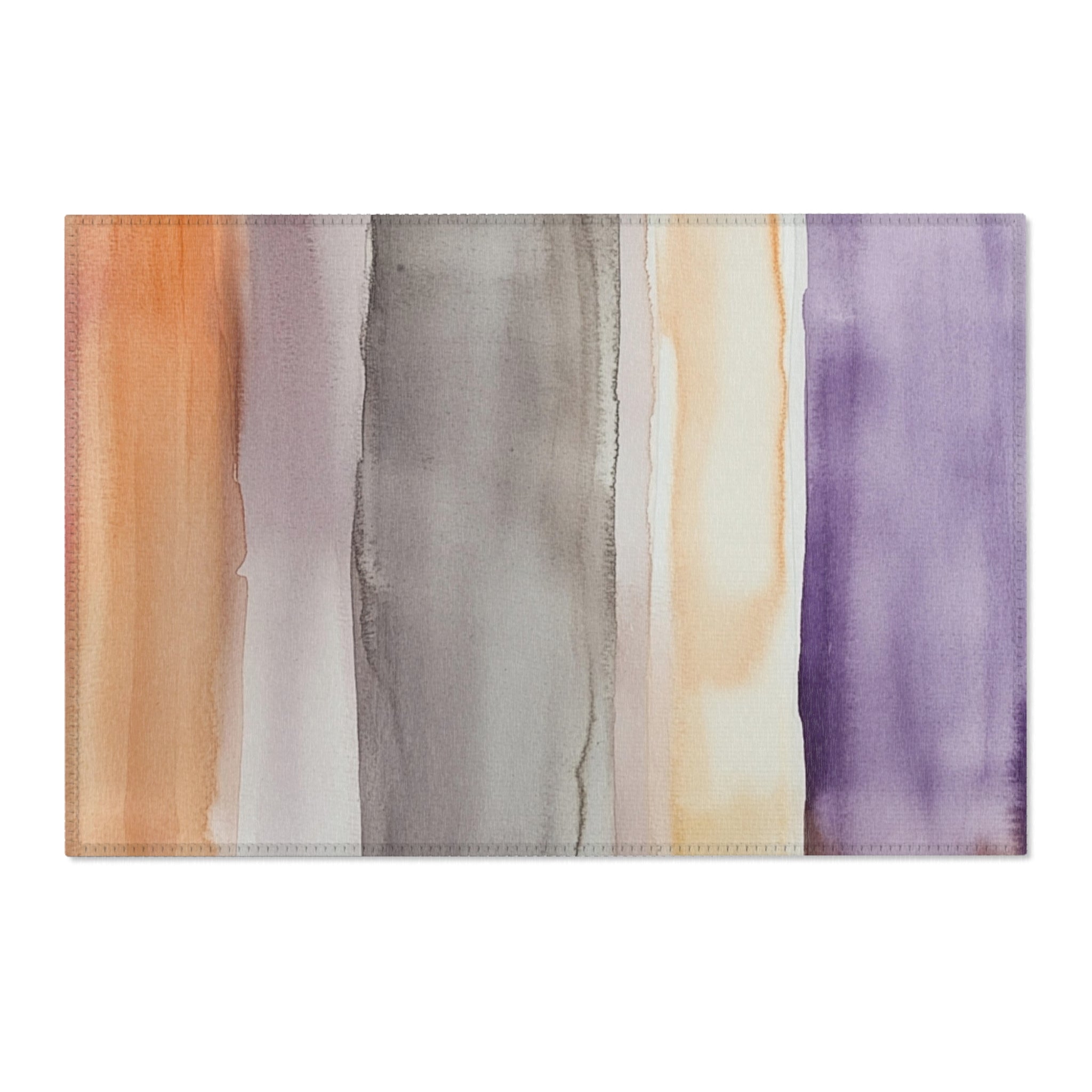 Abstract Large Area Rug | Modern Colorful Watercolor Rug