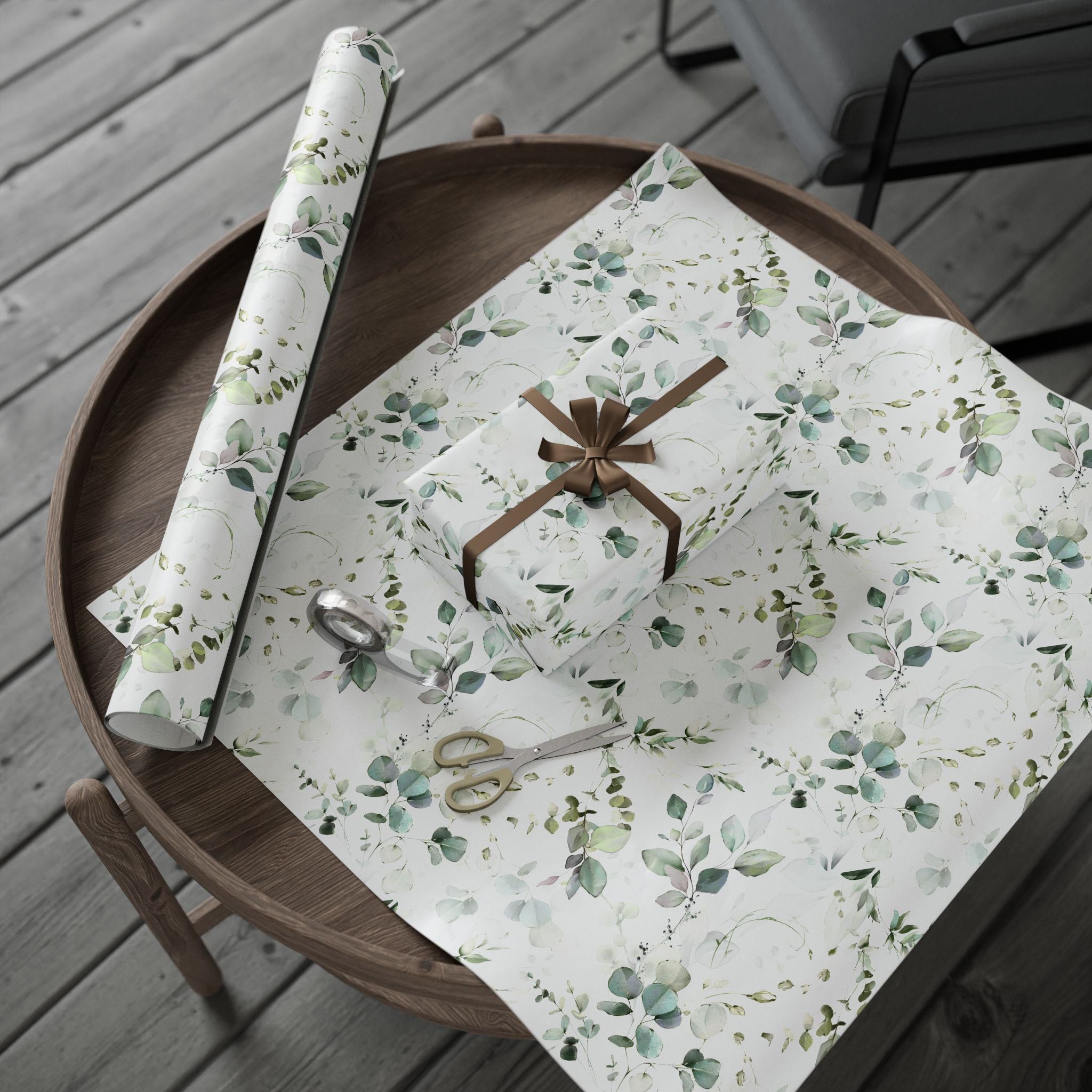 Floral Wrapping Paper | Eucalyptus Leaves