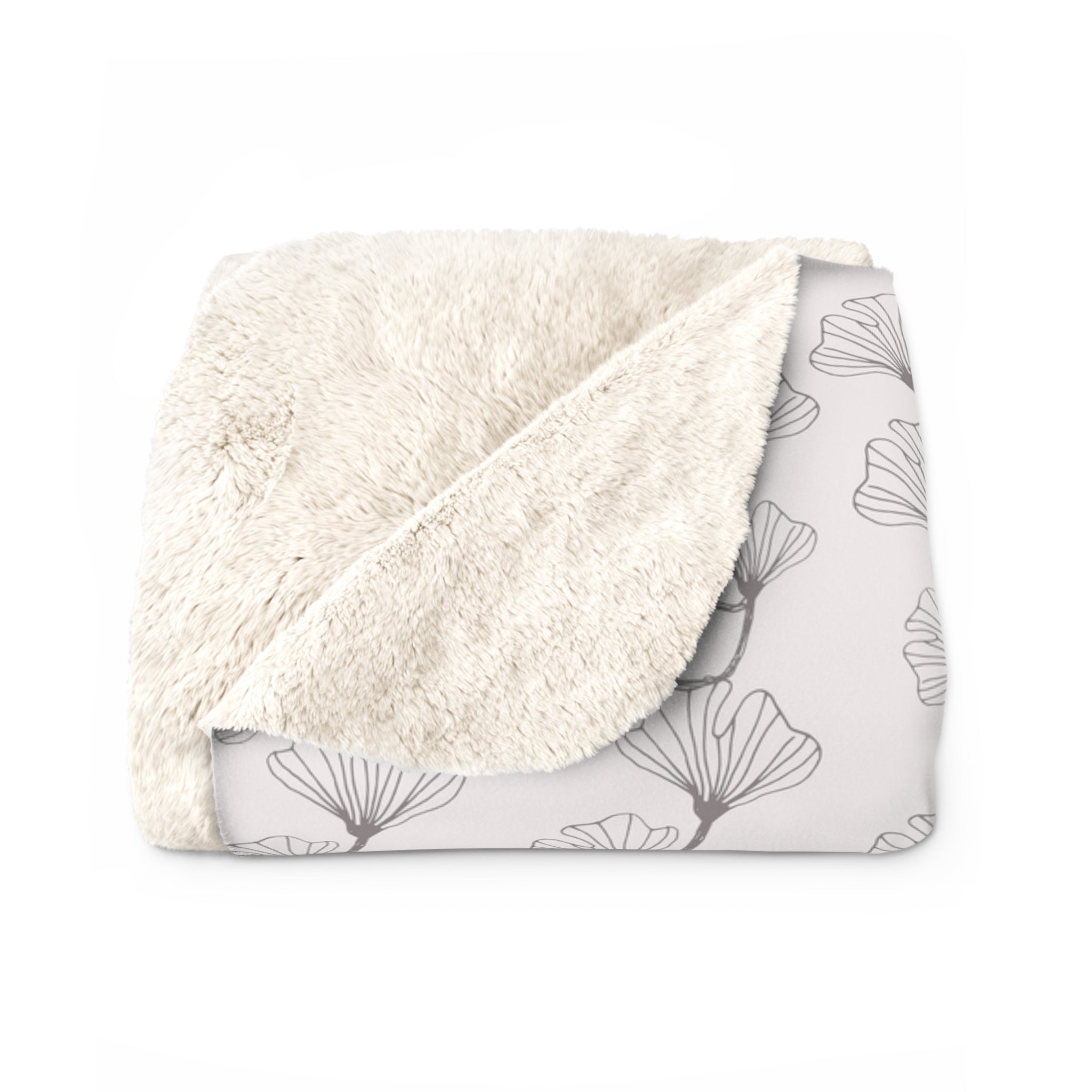 Boho Throw Blanket | Blush Pink Gingko