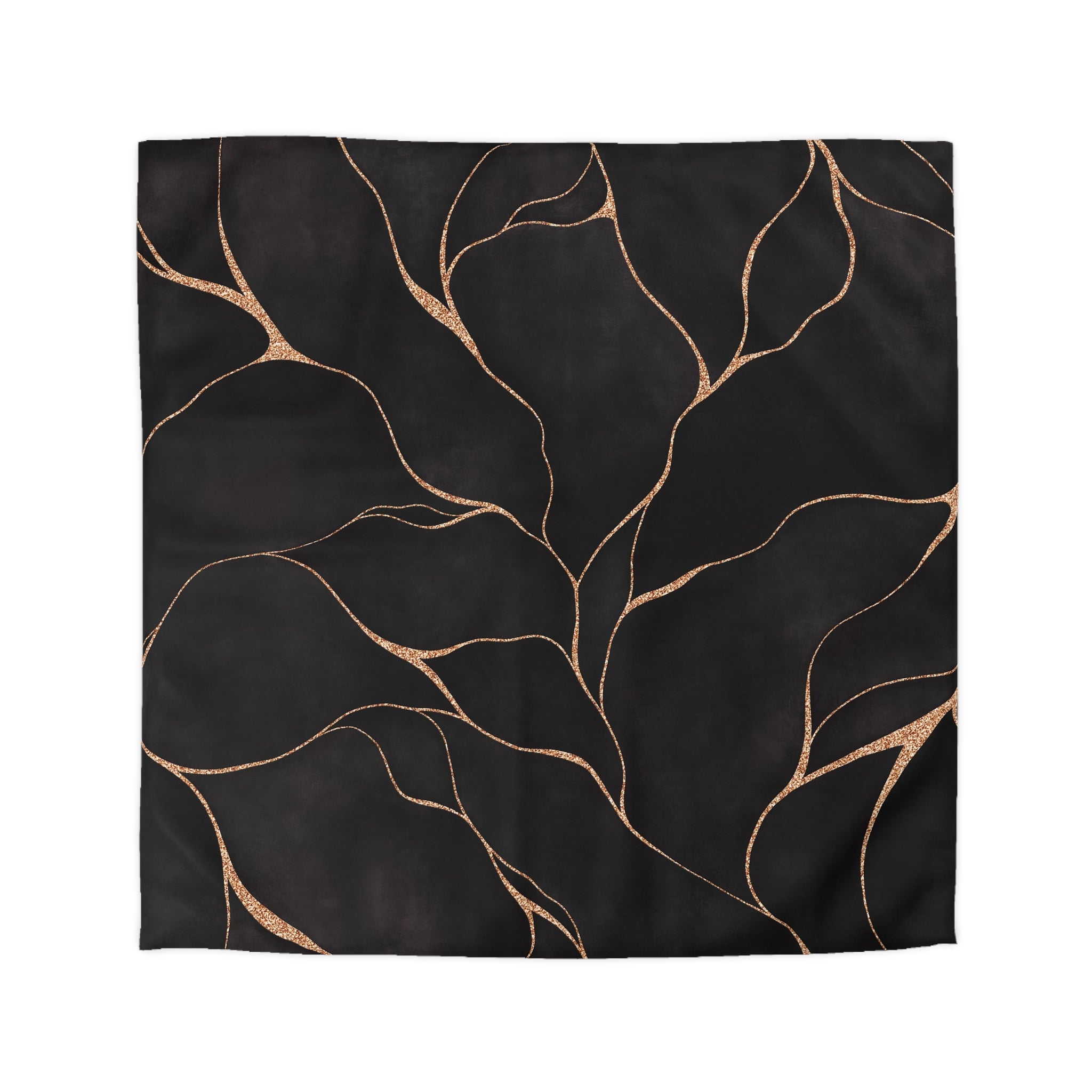 Abstract Duvet, Pillow Cover | Dark Grey Beige Bedroom Decor