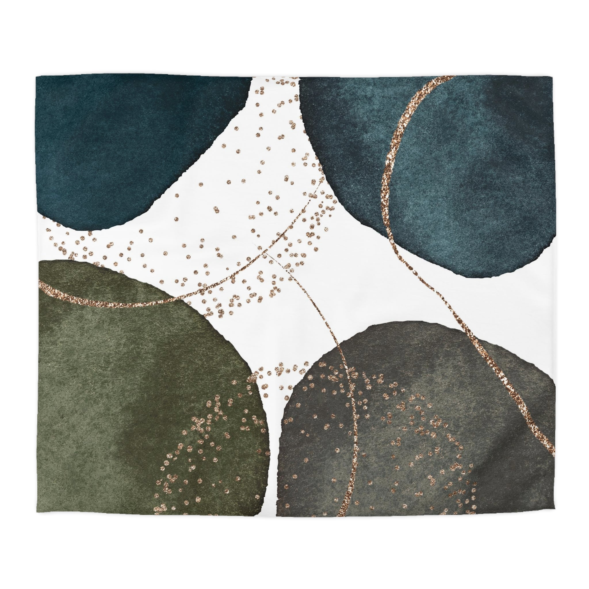 Abstract Duvet Cover | Grey, Green, Blue White | Bedroom Decor