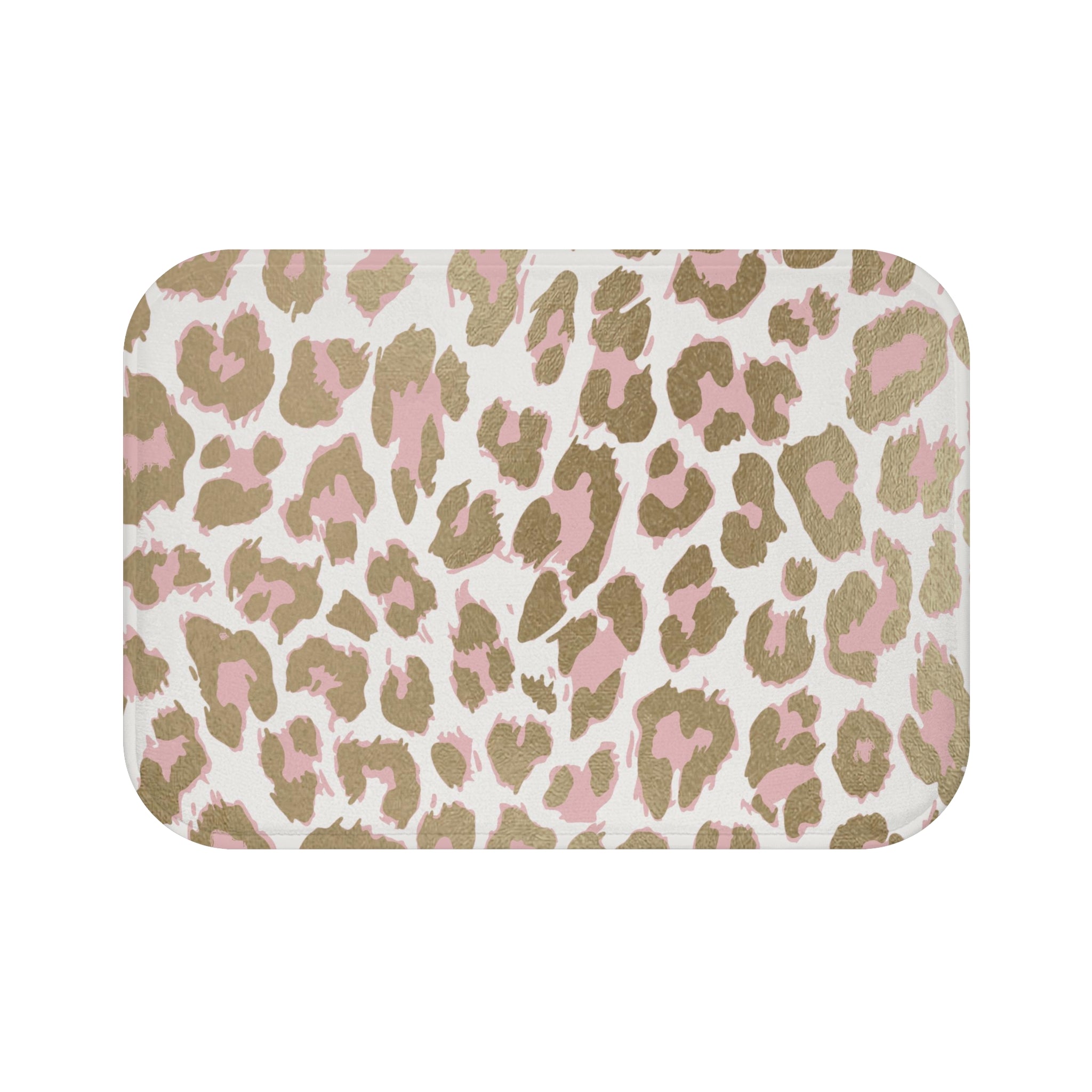 Boho Bath, Kitchen Floor Mat | Beige Pink Animal Print