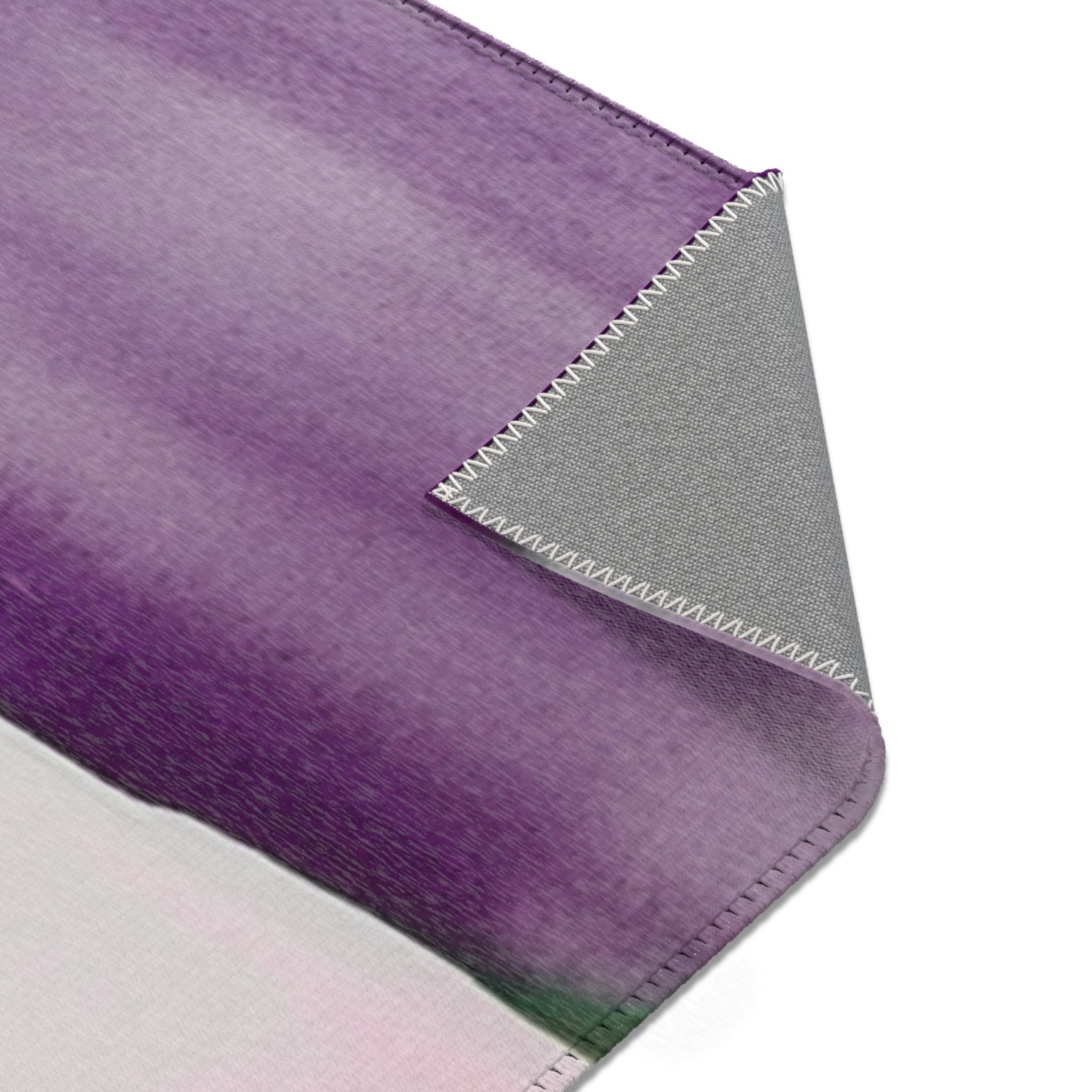 Abstract Large Area Rug | Modern Lavender Pink Grey Watercolor Rug