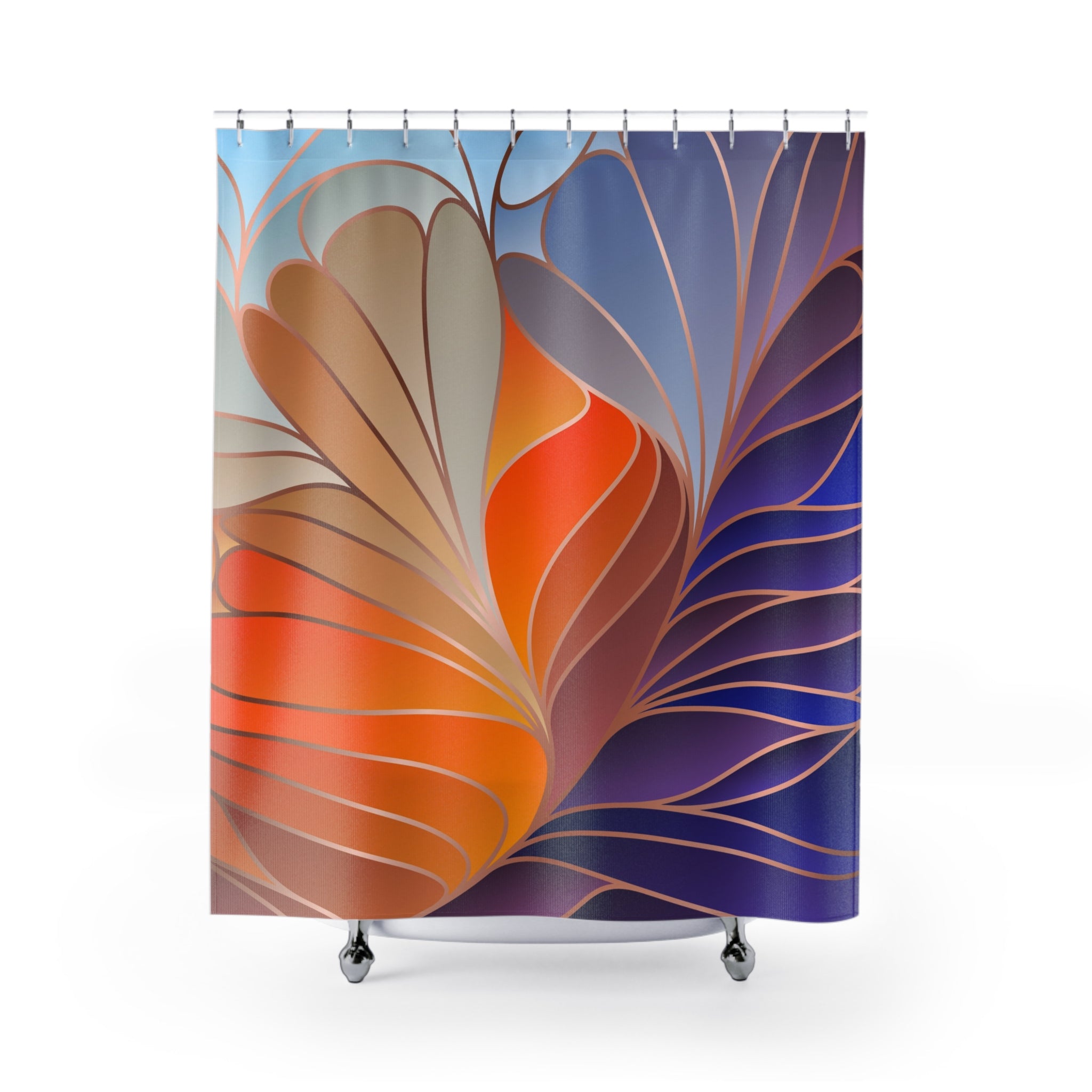 Art Nouveau Shower Curtain | Colorful Fabric Curtain