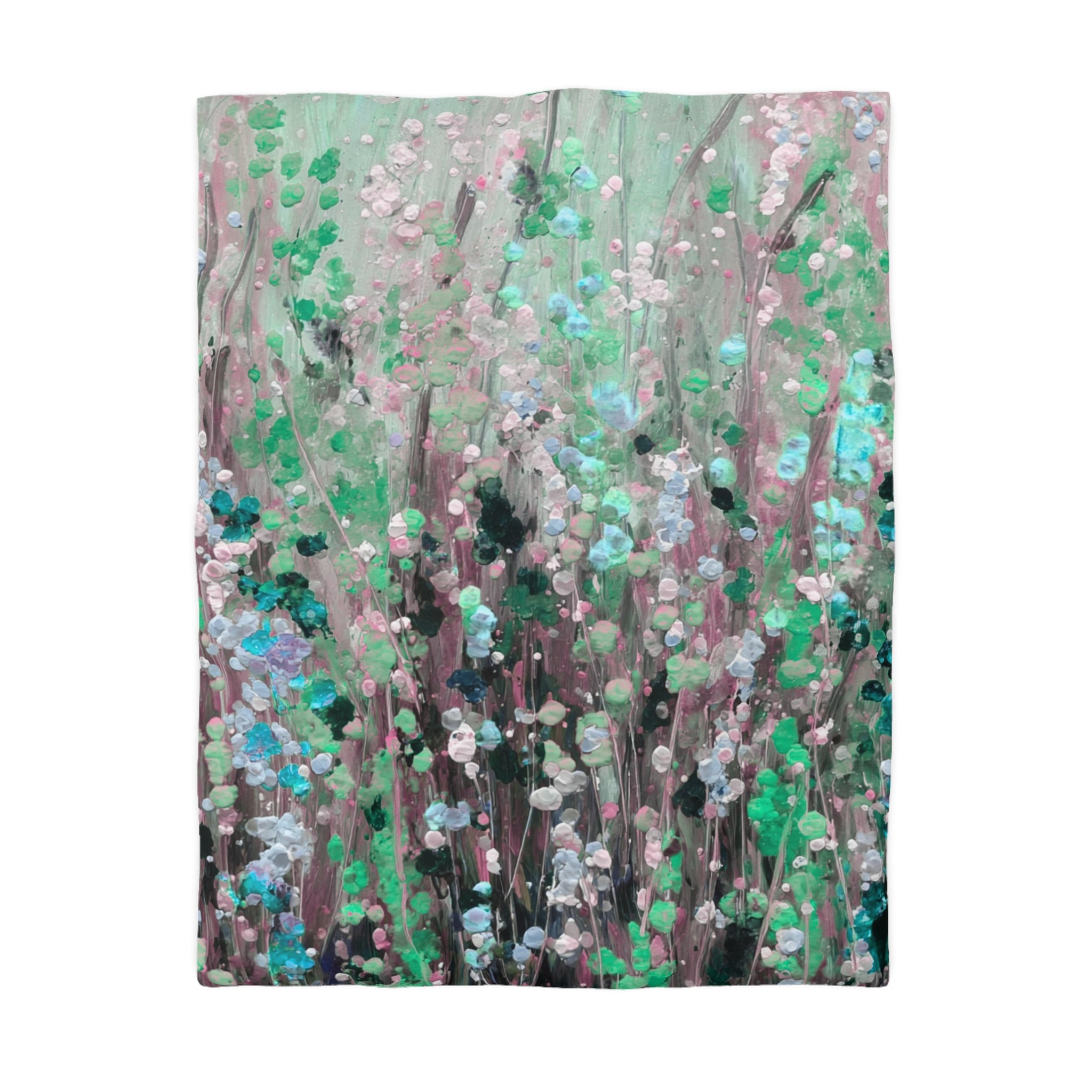 Floral Duvet, Pillow Cover | Mint Grey Bedroom Decor