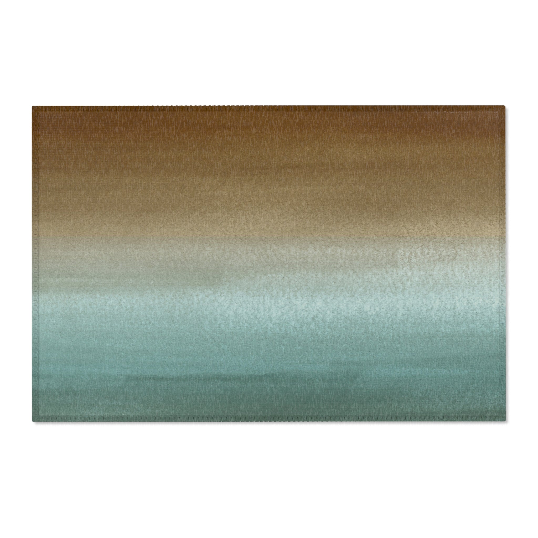 Modern Area Rug | Sage Green, Brown Ombre