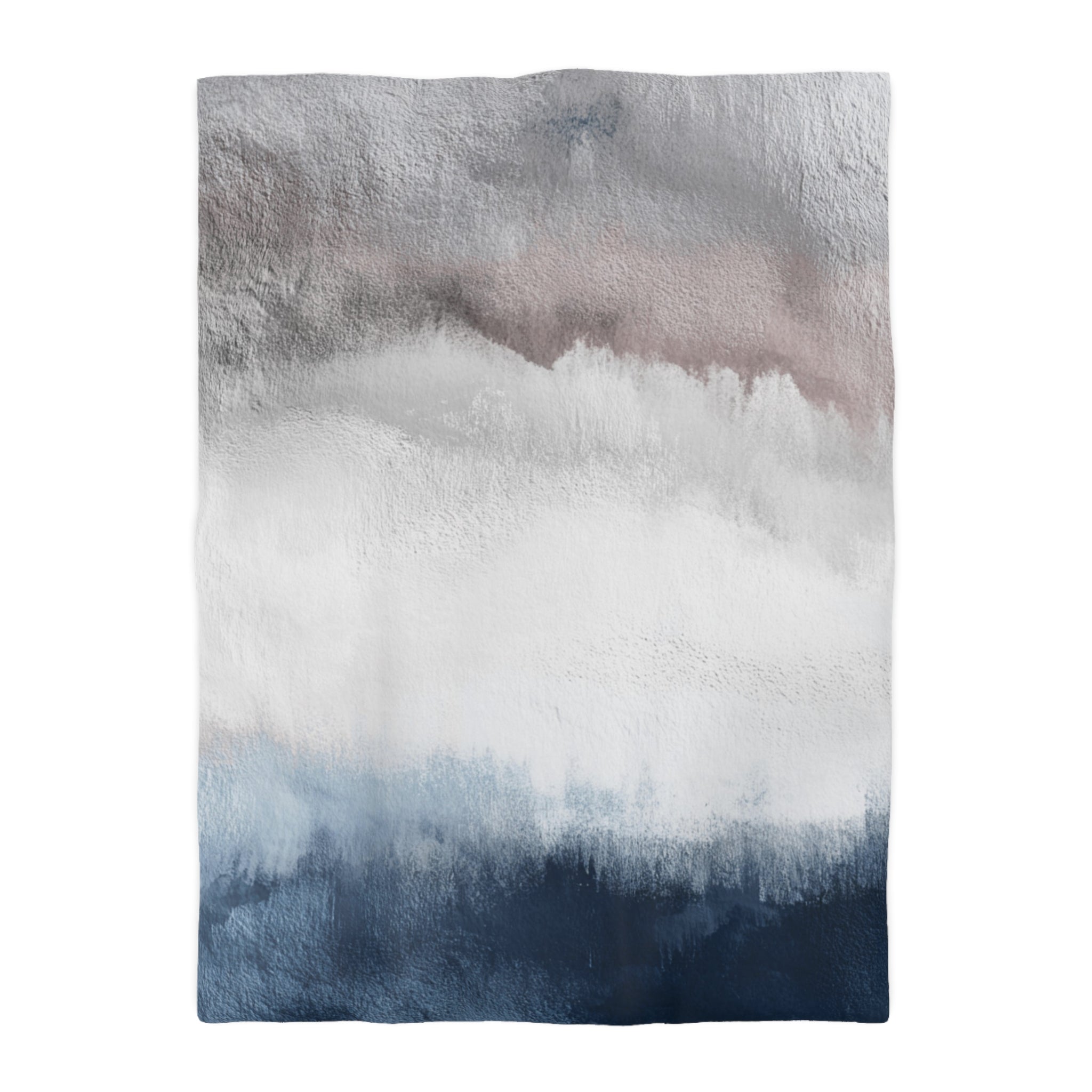 Ombre Duvet, Pillow Cover | White Grey Blue Bedroom Decor