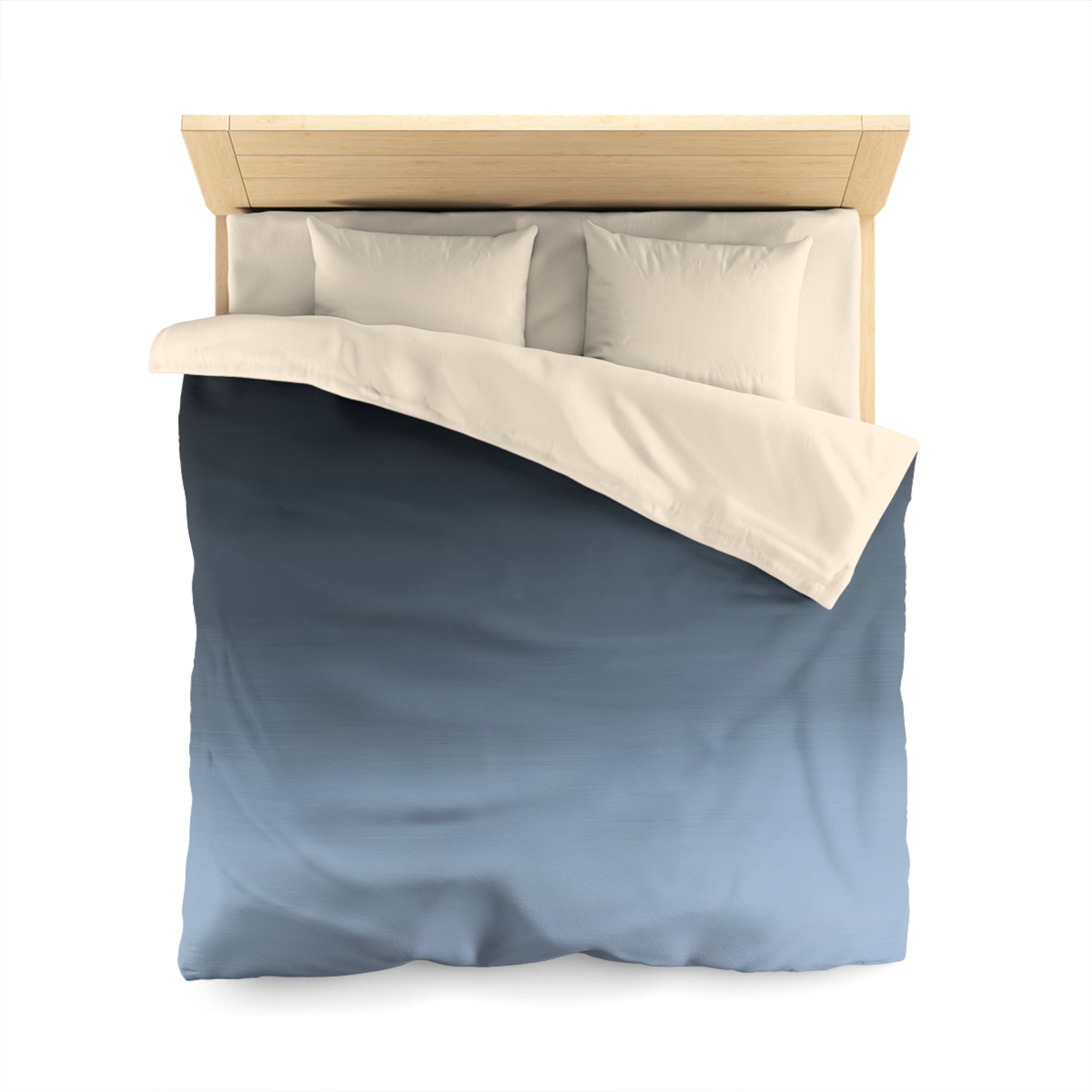 Abstract Duvet Cover | Navy Sky Blue, Ombre | Bedroom Decor