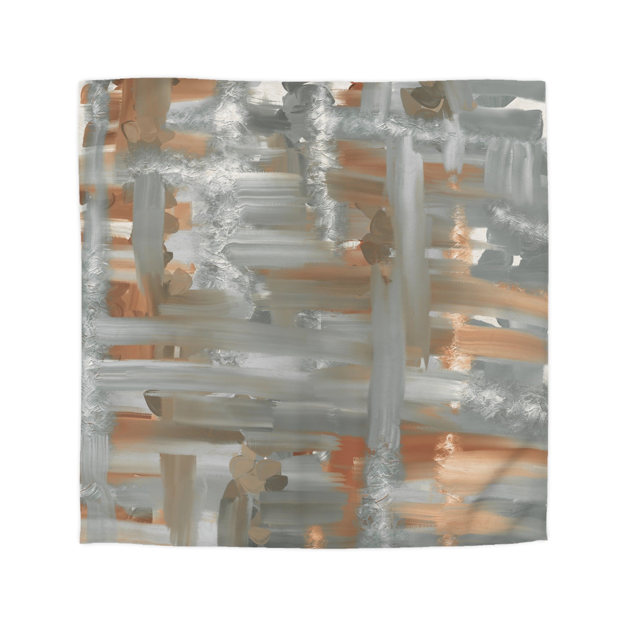 Abstract Duvet, Pillow Cover | Grey Beige Bedroom Decor