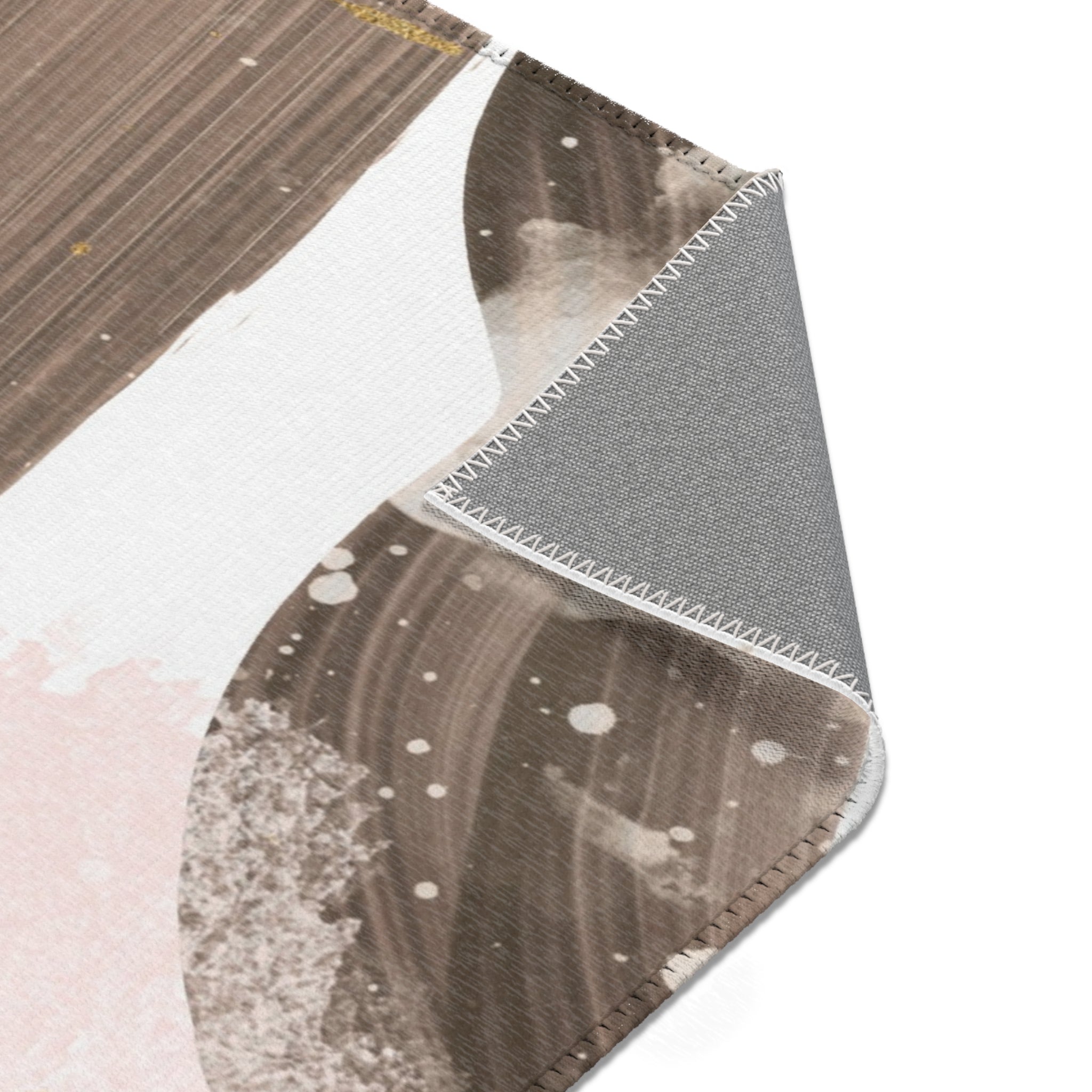 Abstract Area Rug | Watercolor Fade Muted Grey Lavender