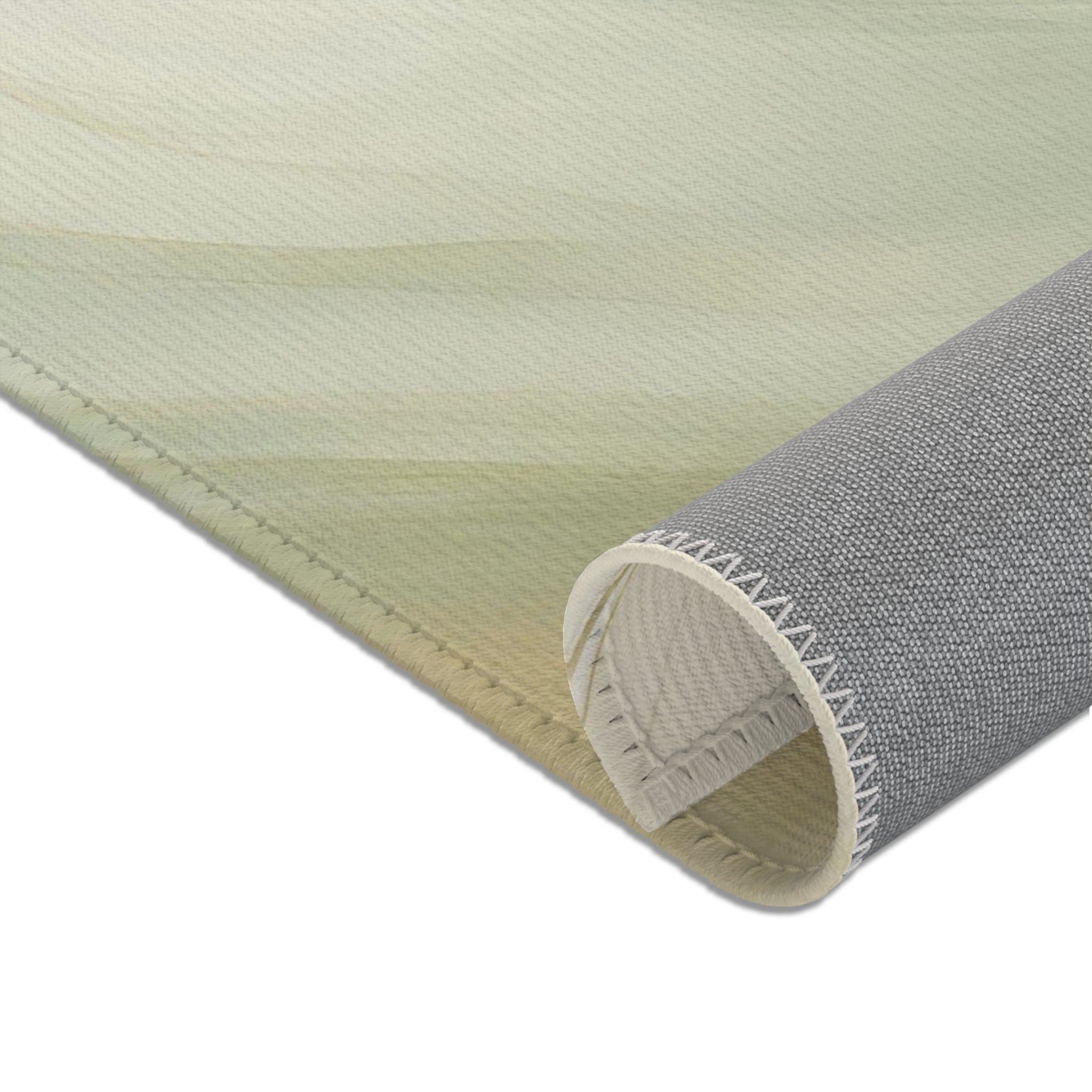 Abstract Area Rug, Carpet | Sage Green, Beige Ombre