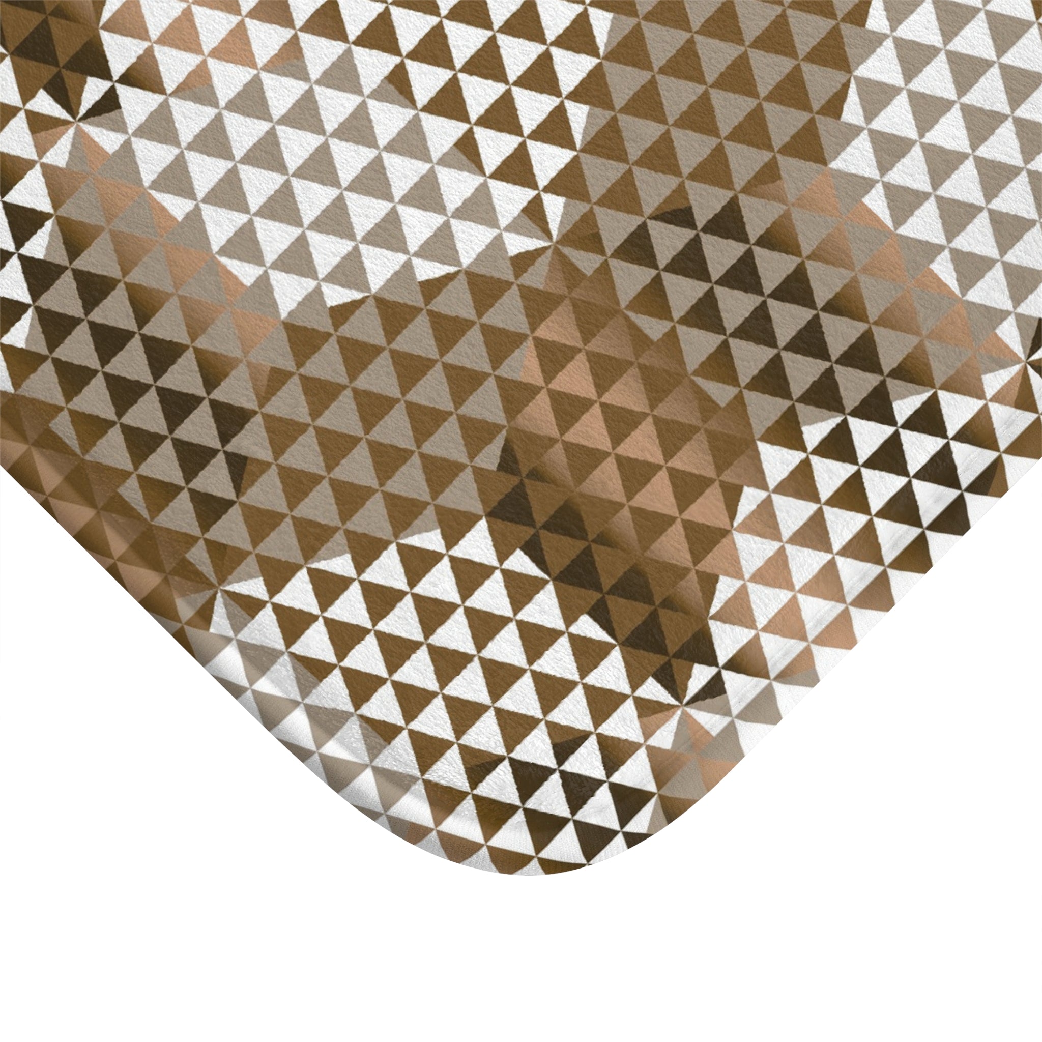 Art Deco Bath Mat | Taupe Geometric Kitchen Mat