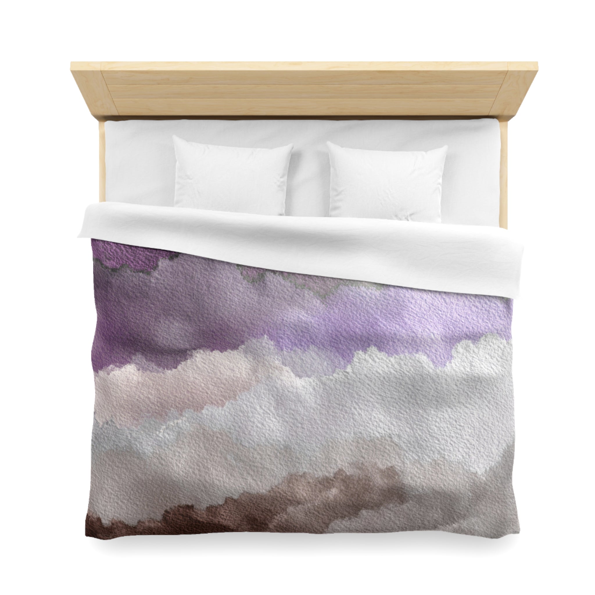 Ombre Duvet, Pillow Cover | Purple Brown Bedroom Decor