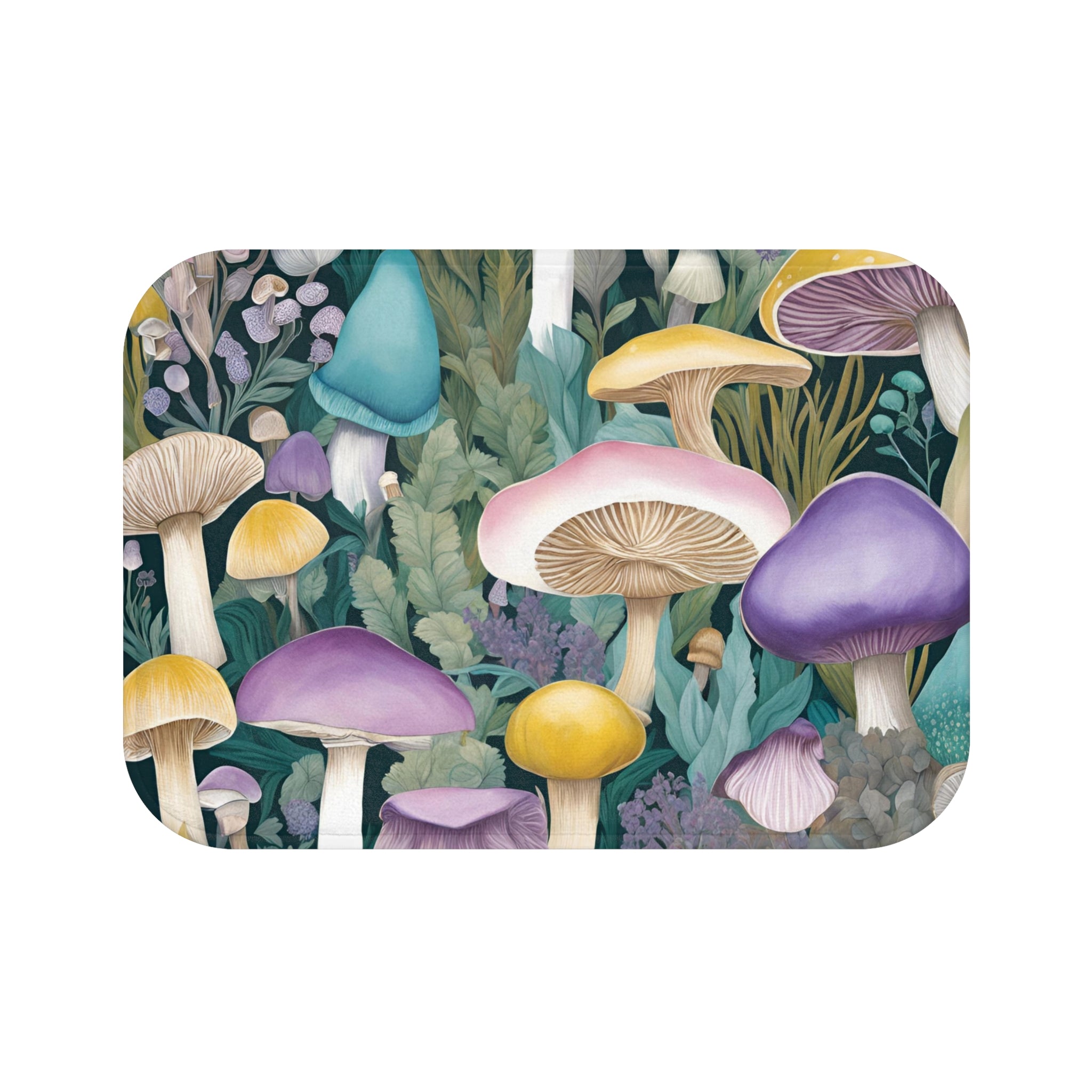 Mushrooms Bath Mat | Colorful Funky, Shabby Core