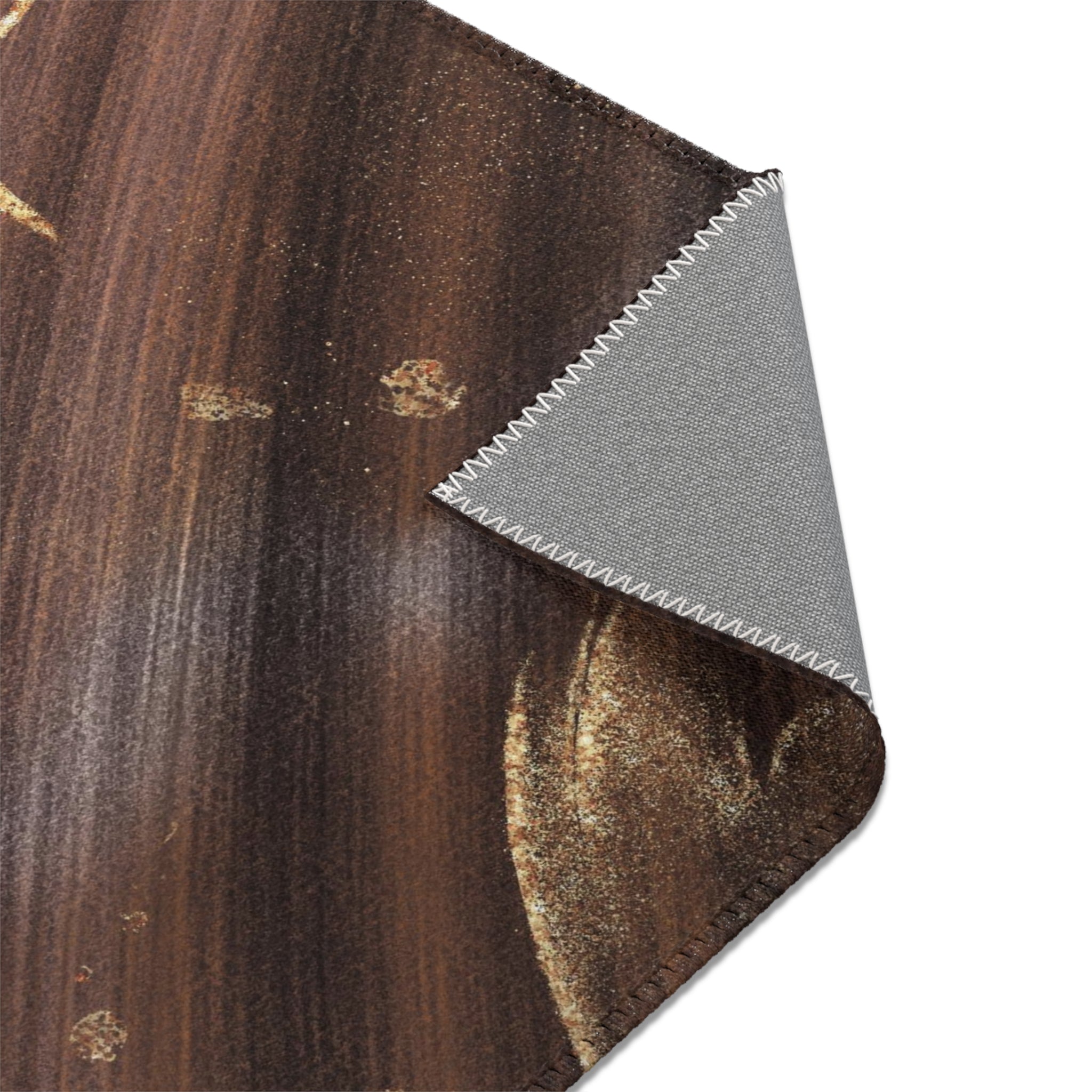 Abstract Area Rug | Dark Brown Beige Ombre