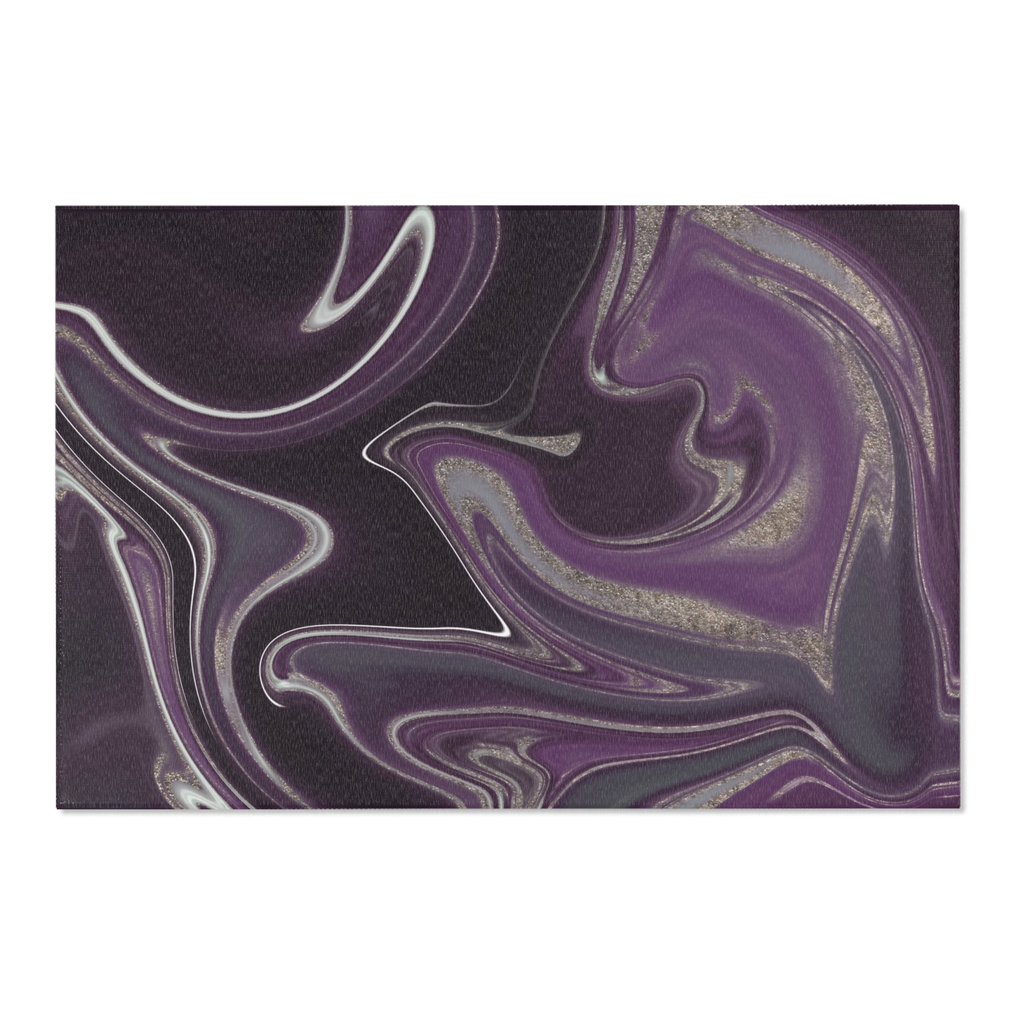 Abstract Large Area Rug | Modern Rug, Purple Lavender
