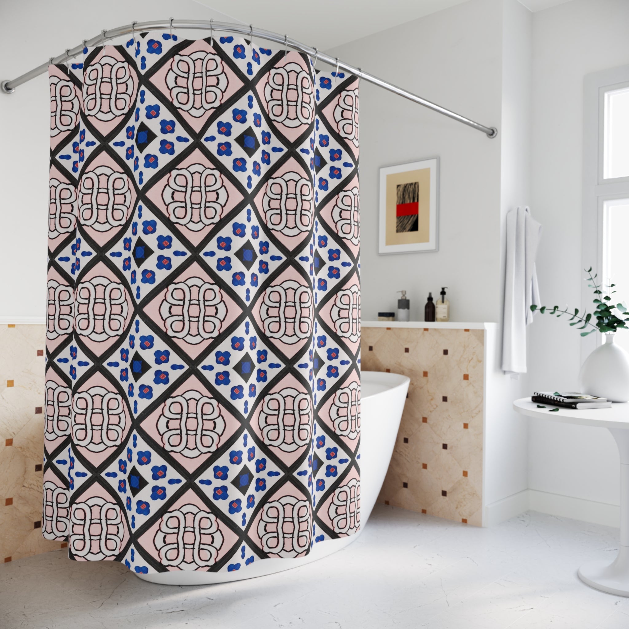 Boho Shower Curtain | Art Nouveau Pattern