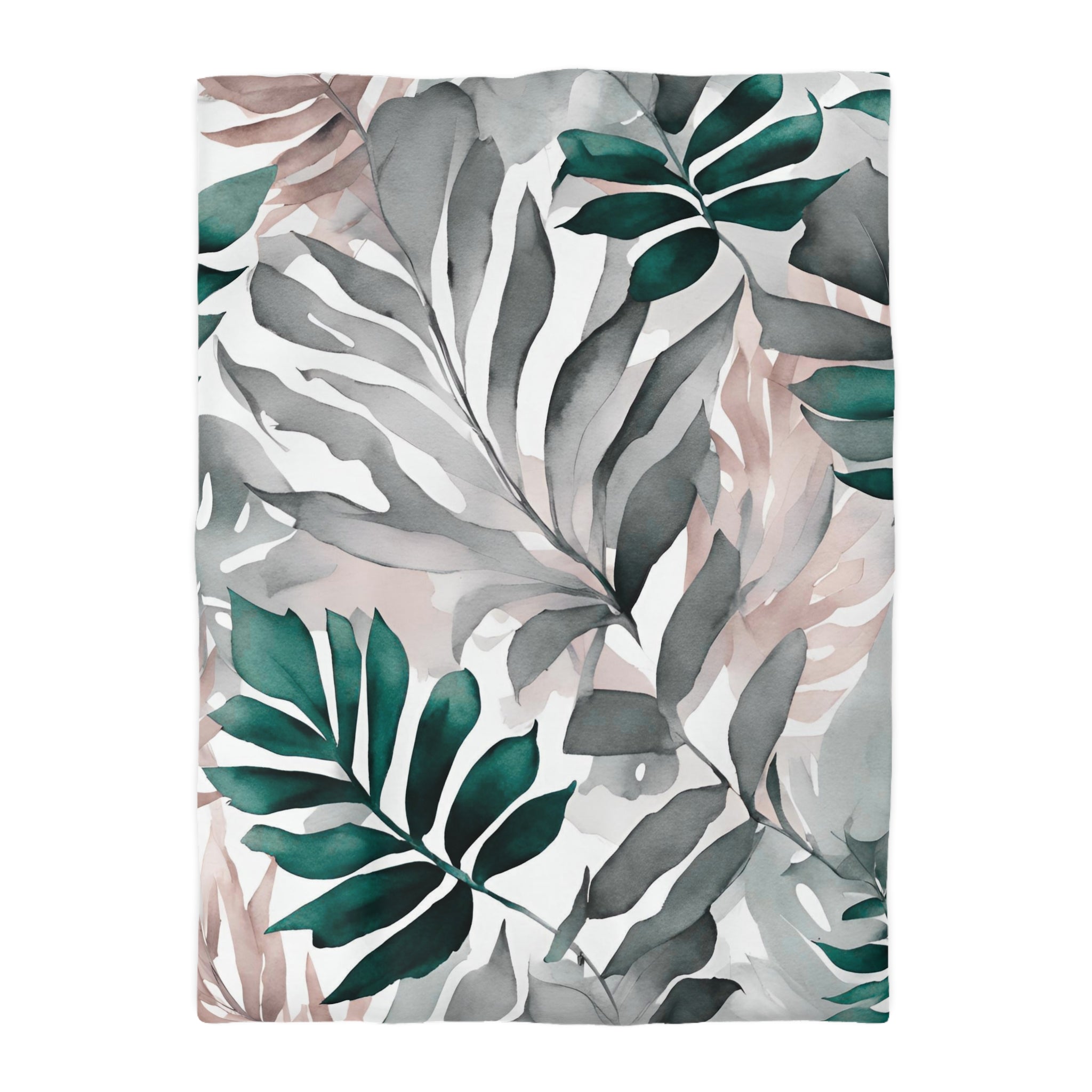 Floral Cotton Duvet, Pillow Cover | Nature Leaves Bedroom Decor