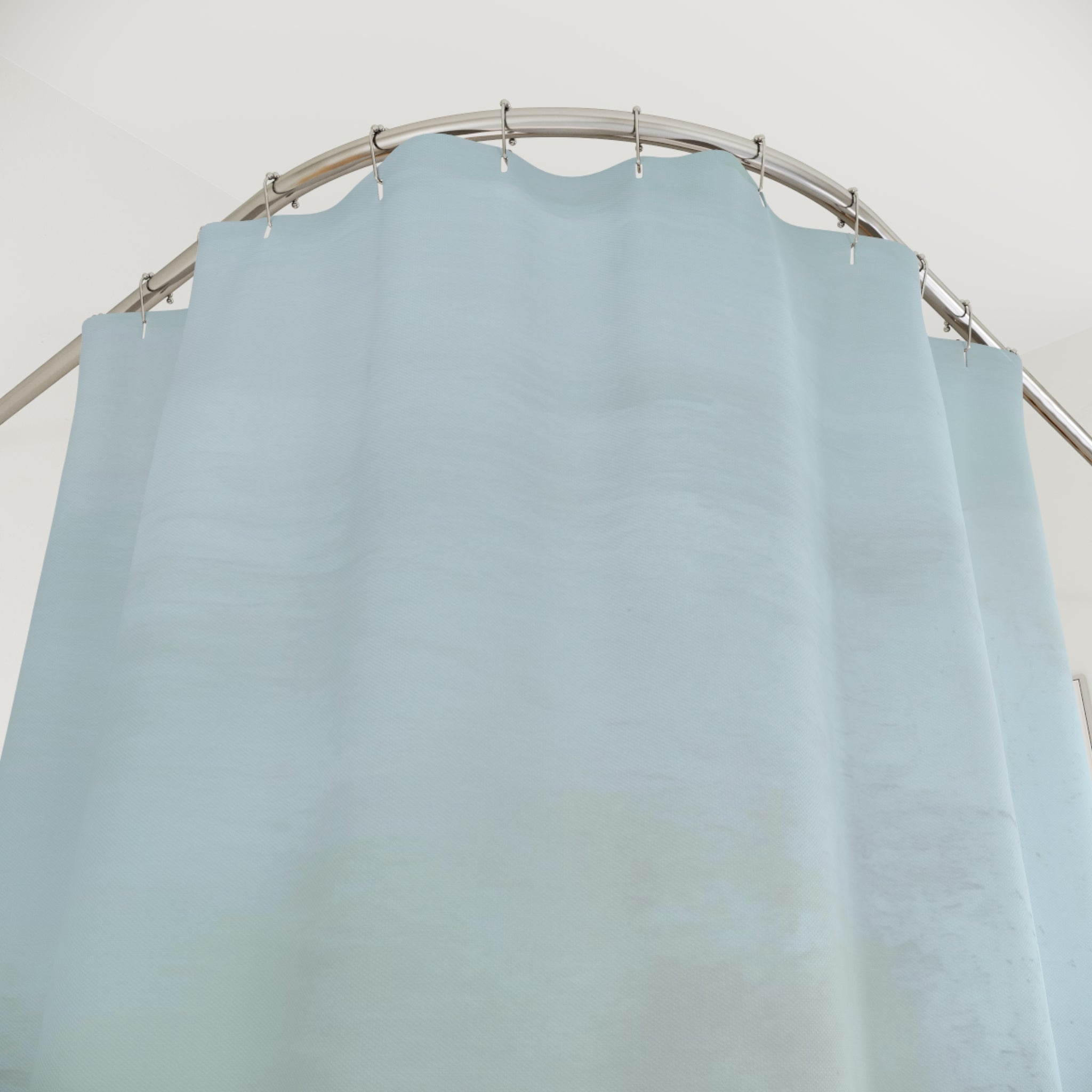 Abstract Shower Curtain | Blue Grey Beige Ombre