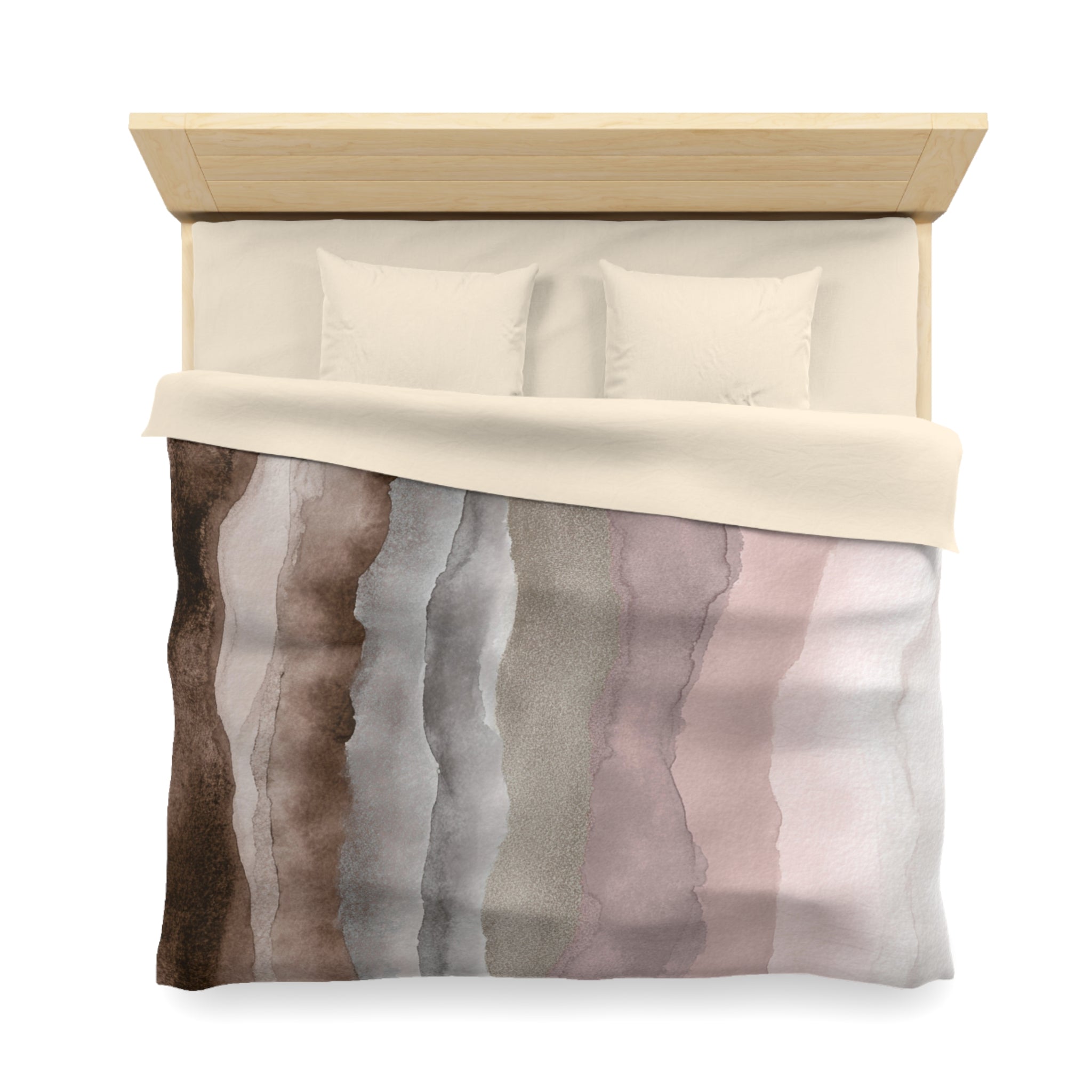 Ombre Duvet, Pillow Cover | Pink Brown Bedroom Decor