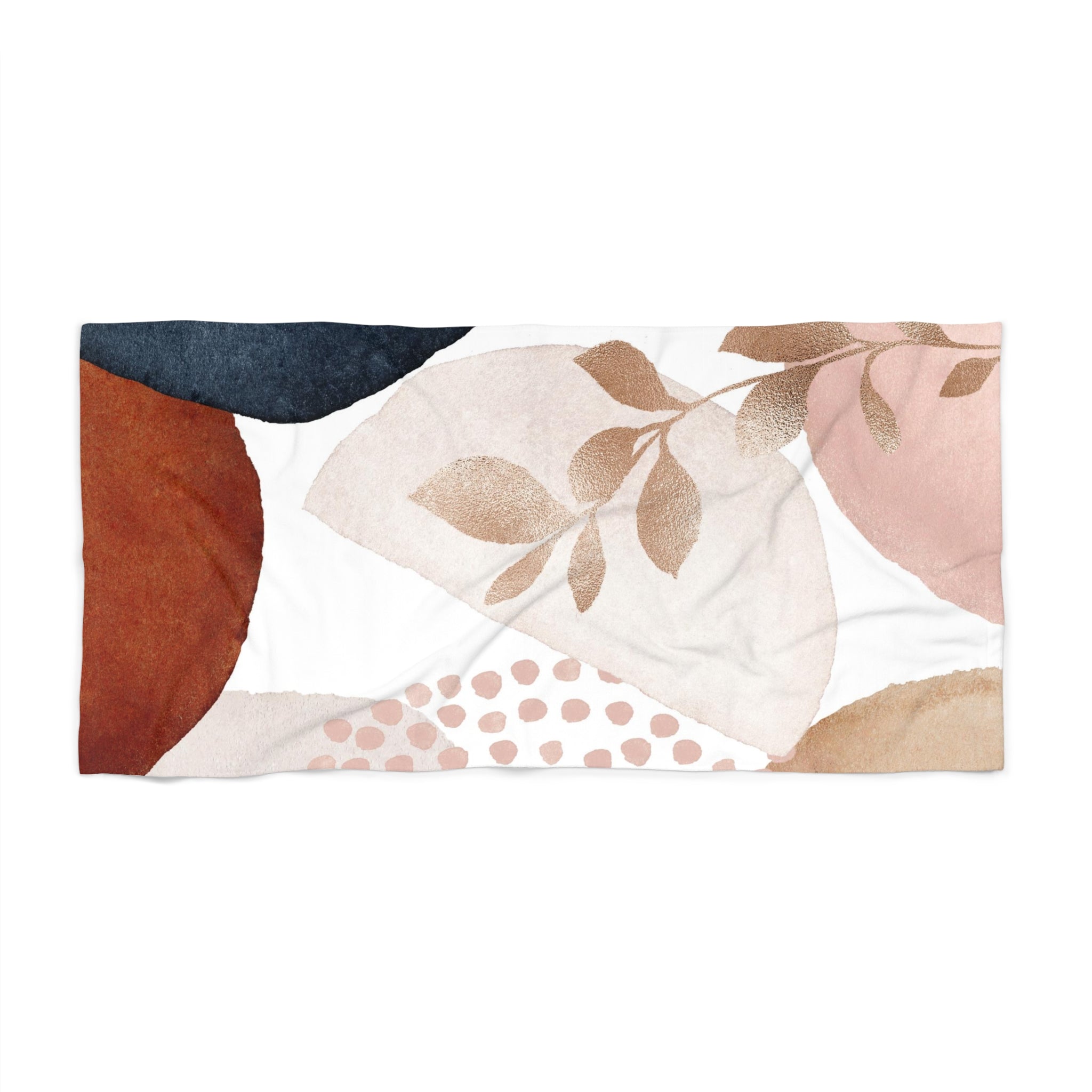 Bath, Beach Towel | Blush Pink, White, Beige Towel