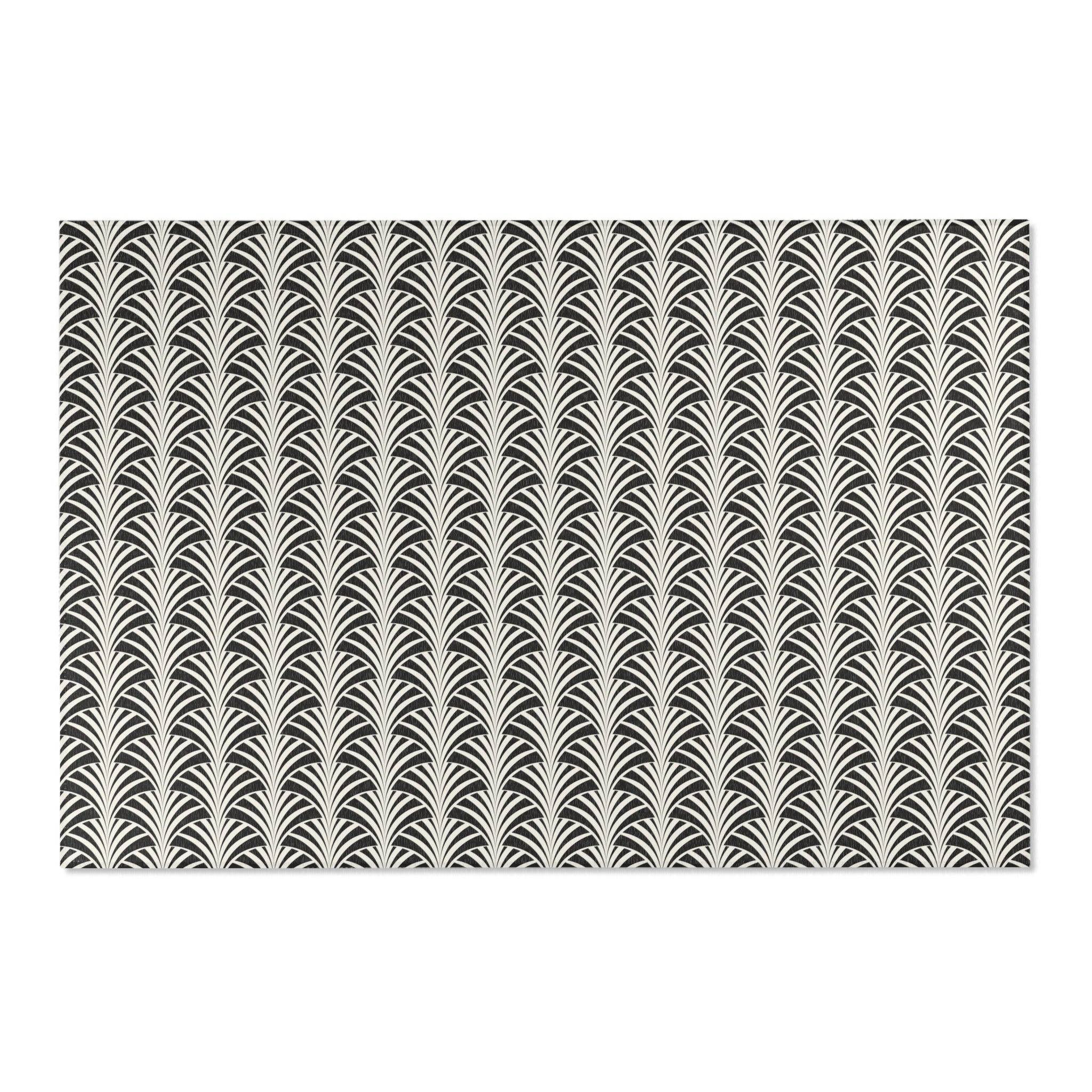 Art Deco Gatsby Area Rug | Black