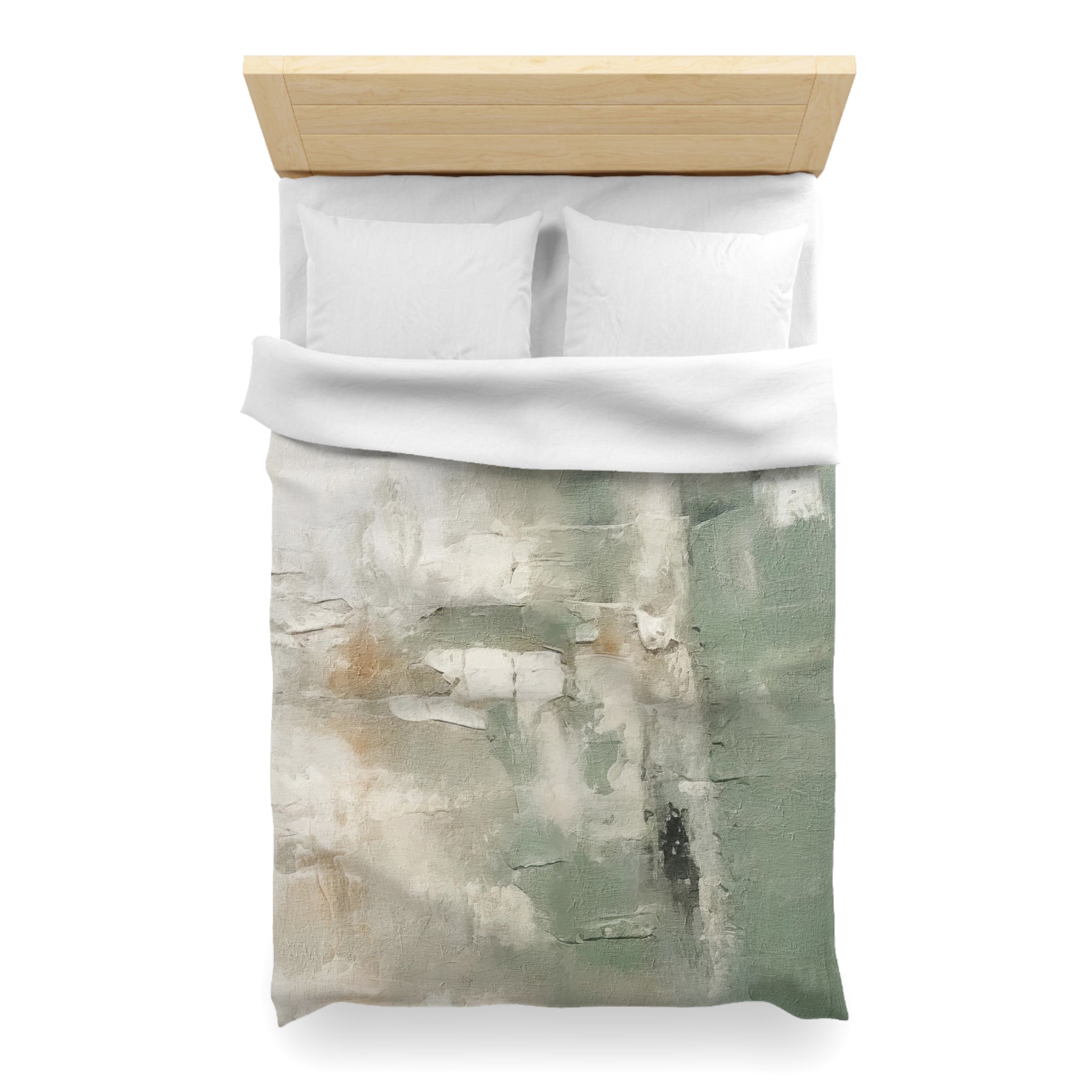 Abstract Duvet, Pillow Cover Set | Sage Green Bedroom Set