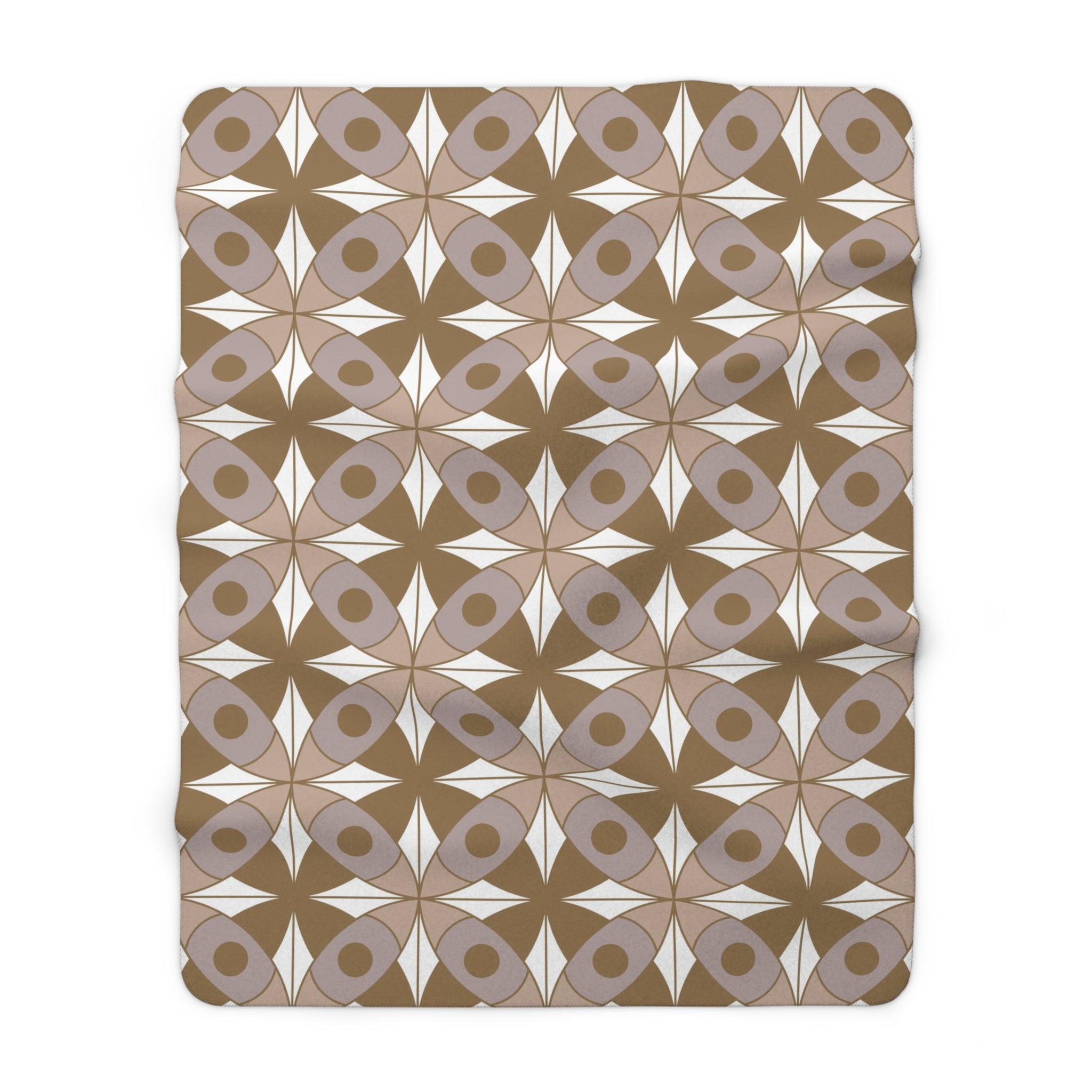 Comfy Throw Blanket | Comfy Blanket | Art Deco, Geometric White Beige Black