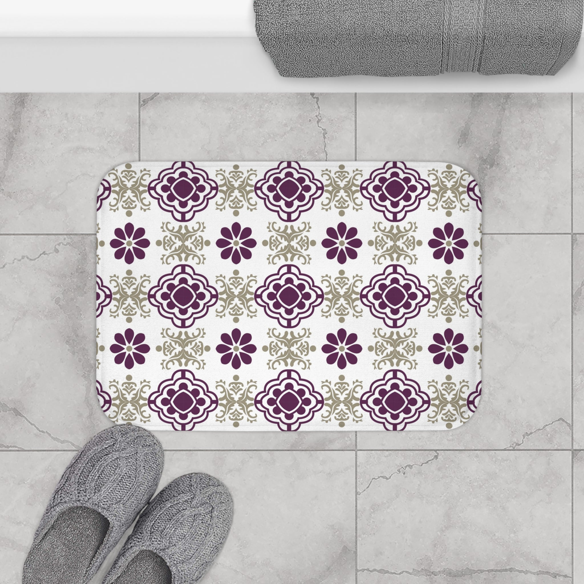 Bath, Kitchen Mat | Abstract floral, art nouveau