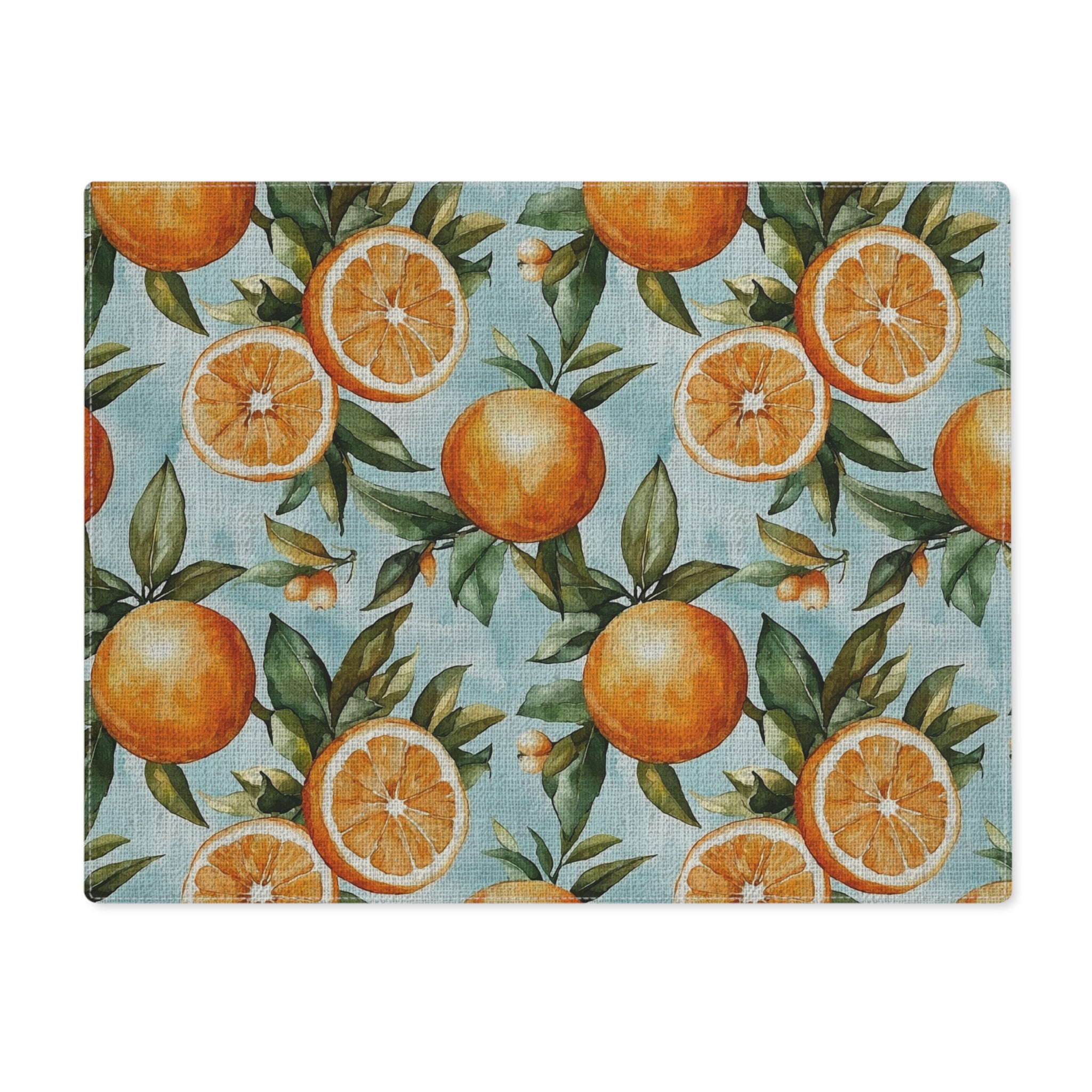 Placemat - Vintage Orange Floral Dining Table Setting Mat