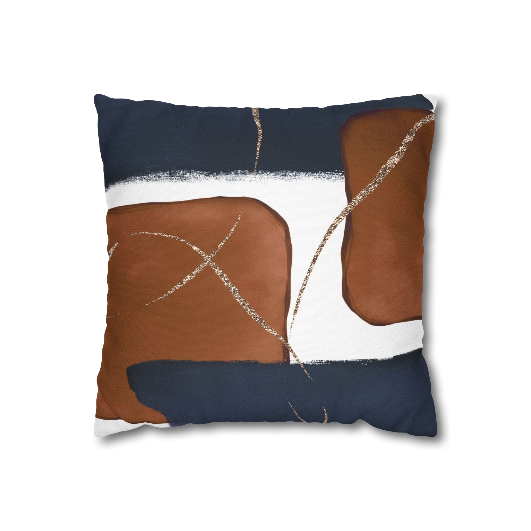 Abstract Throw Pillow Cover, Watercolor Modern Organic Decor Cushion