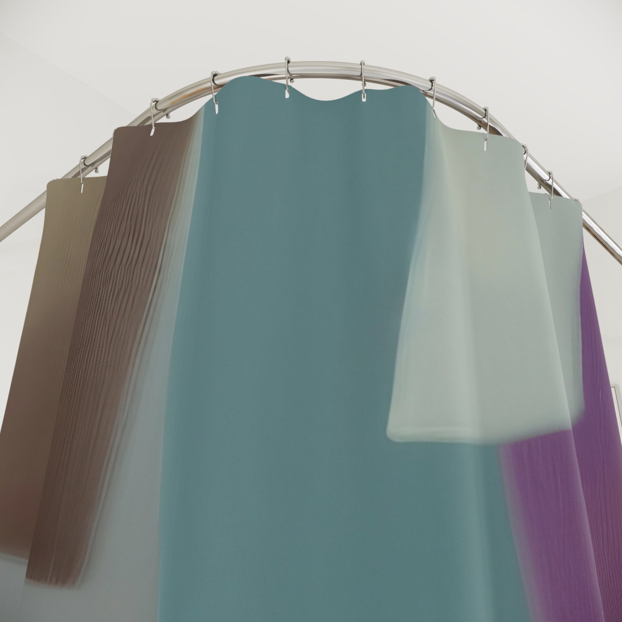 Boho Abstract Shower Curtain | Muted Colors Watercolor