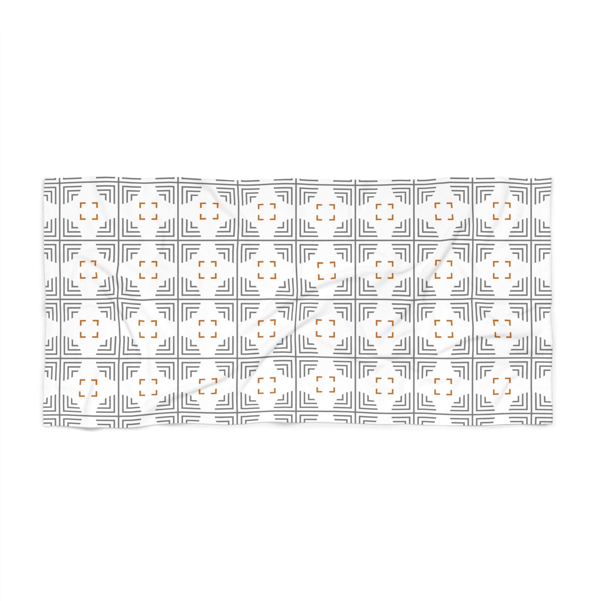 Bath, Beach Towel | Bath Towel grey, white, asian art