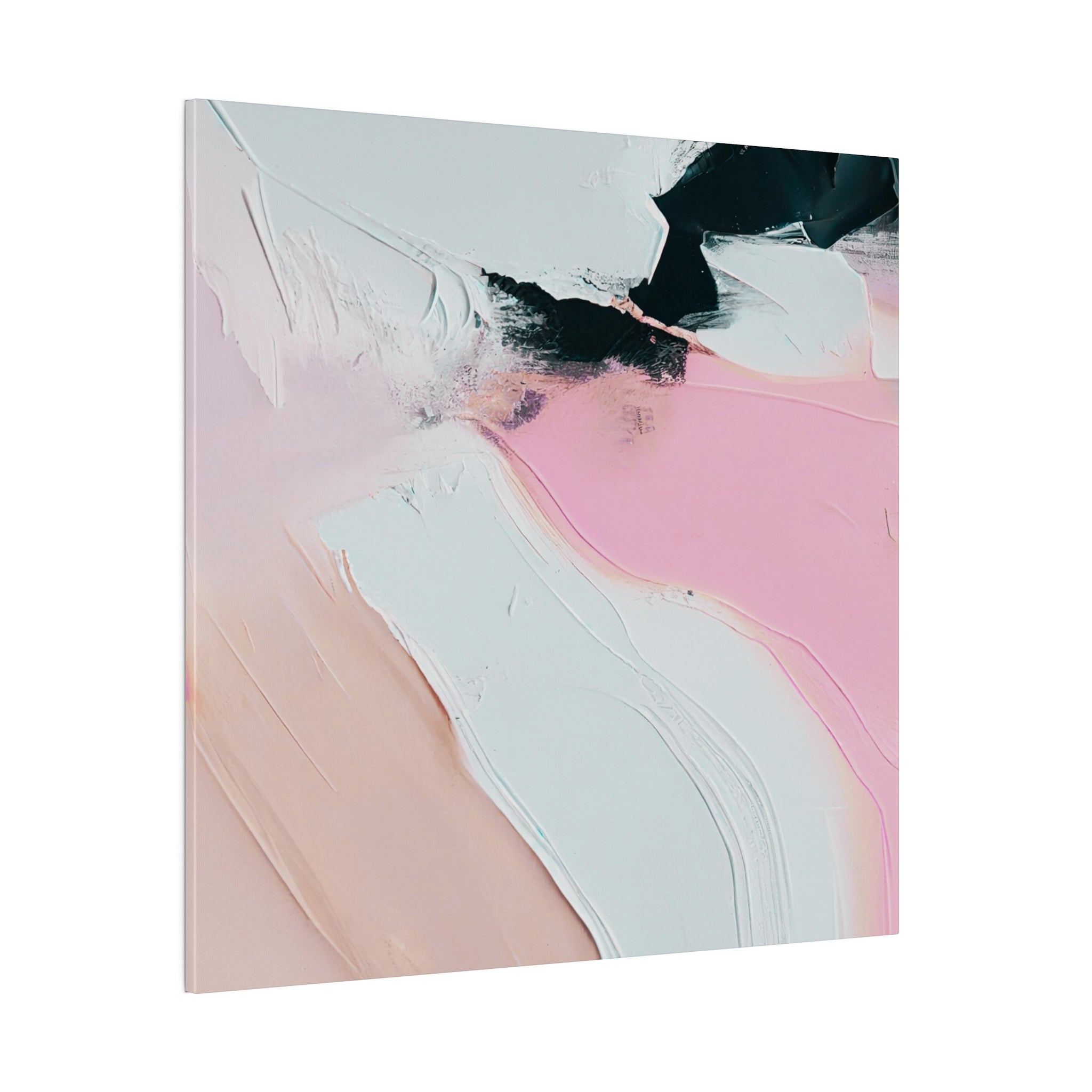 Canvas Wall Art | Blush Pink Beige White Wall Artwork