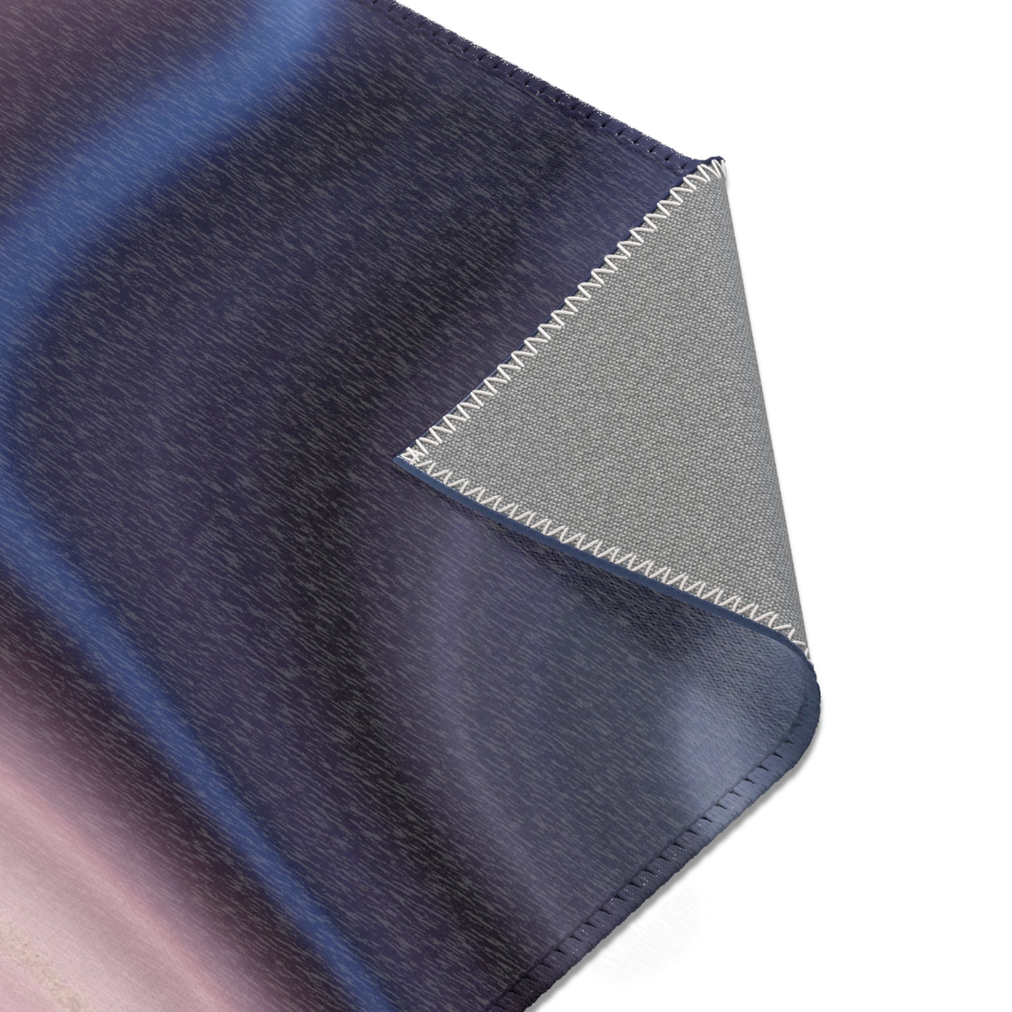 Abstract Area Rug | Colorful Blue Blush Pink Grey Purple