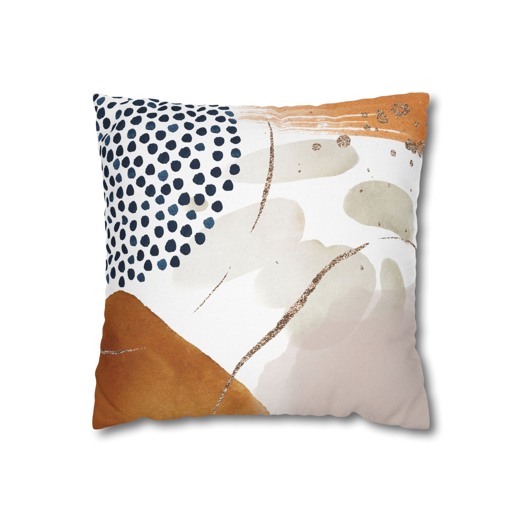 Abstract Throw Pillow Cover, Neutral Modern Organic Decor Cushion